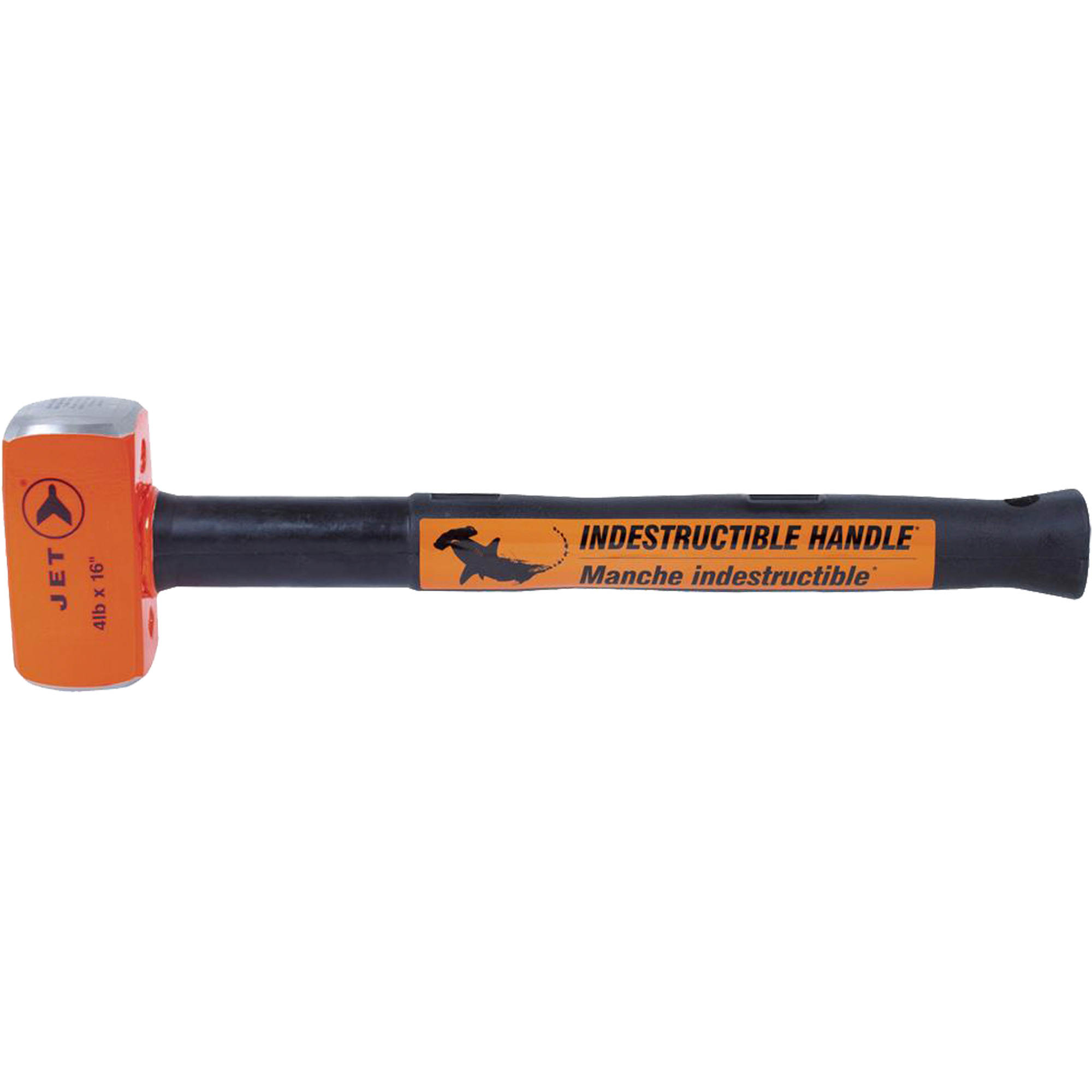 USH-416 Masse à manche indestructible pour usage très intensif, 4 lb, 16", Prise Acier plein