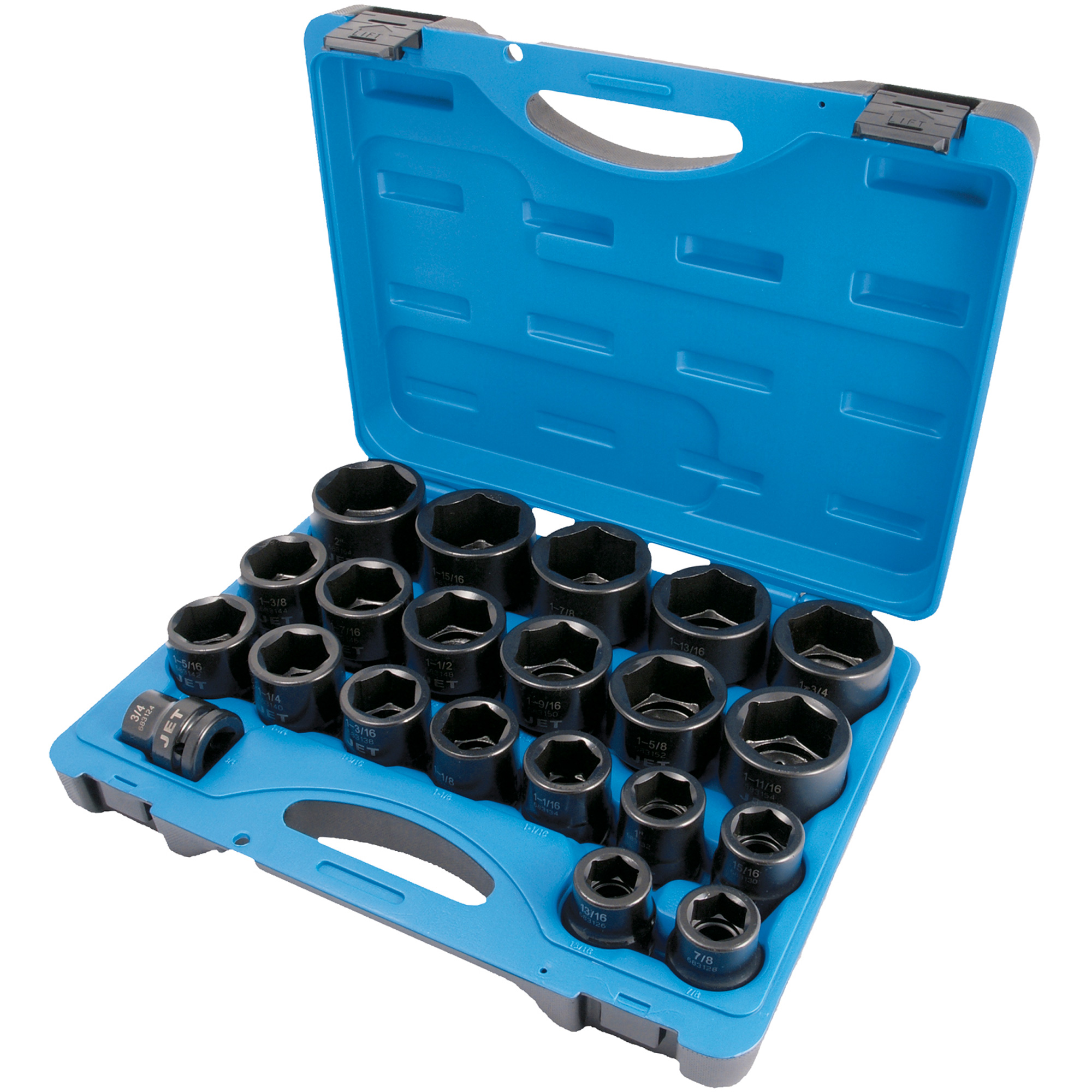 Jeu de douilles SAE à 6 pans PS2134, 21 Mcx, Chocs, Prise de 3/4"