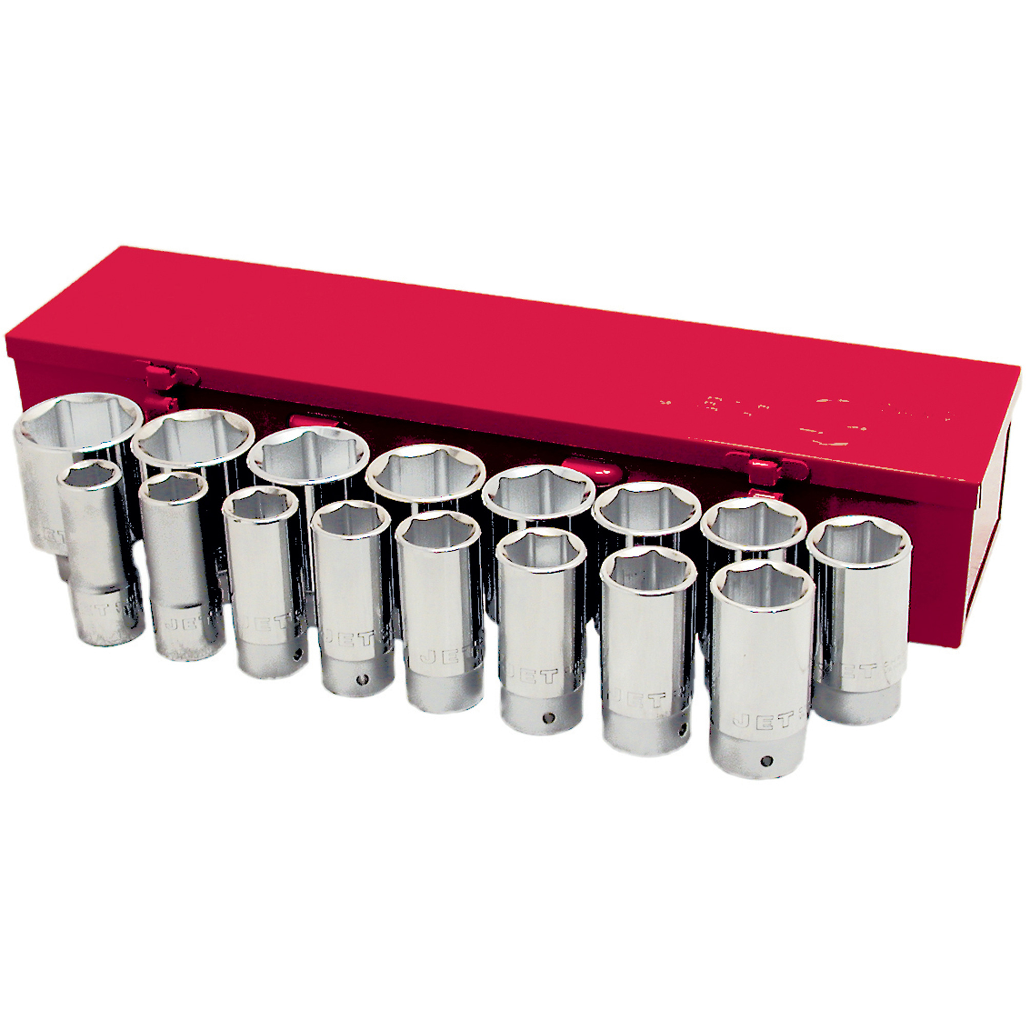Jeu de douilles SAE à 6 pans SS3417D-6, 16 Mcx, Prise de 3/4", Profond