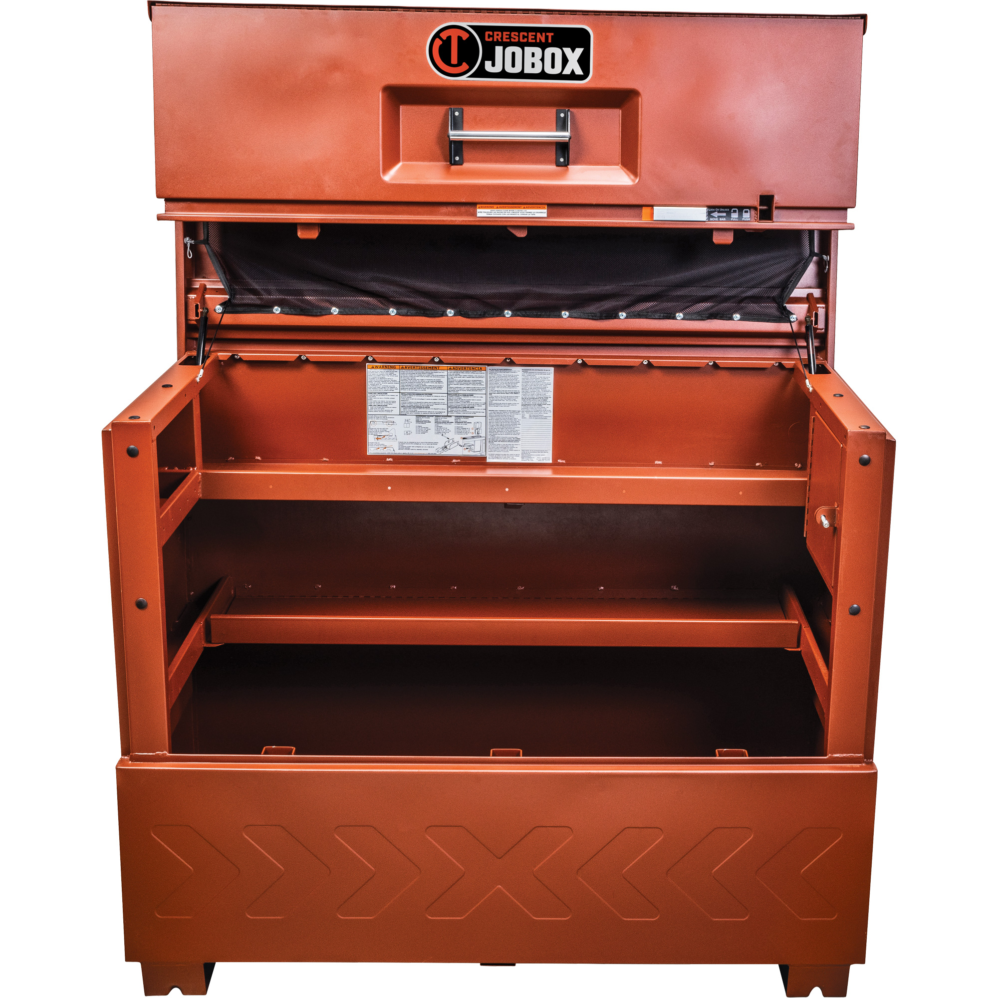 Coffre de style piano Site-VaultMC, 74" la x 31" p x 64" h, Orange – Image 2