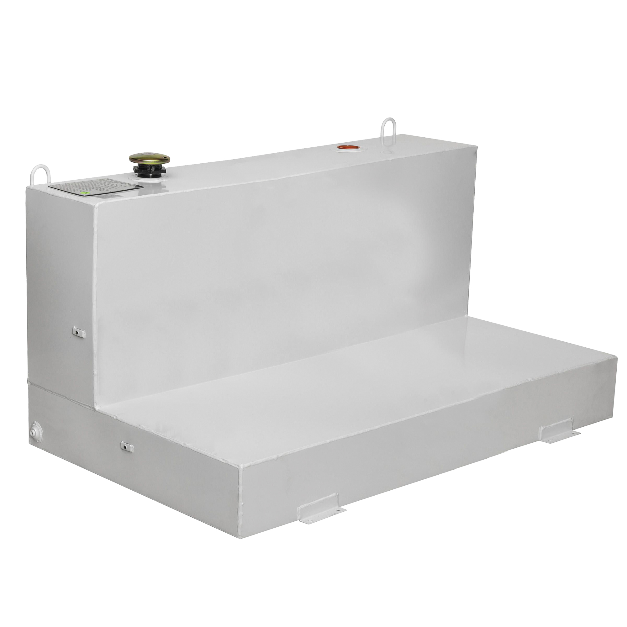 Réservoir de transfert pour carburant en acier, Acier, Capacité 100 gal., Blanc – Image 2