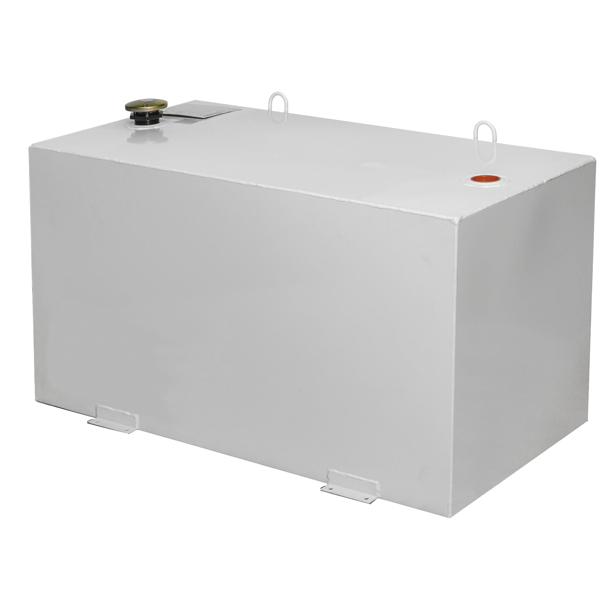 Réservoir de transfert pour carburant en acier, Acier, Capacité 100 gal., Blanc