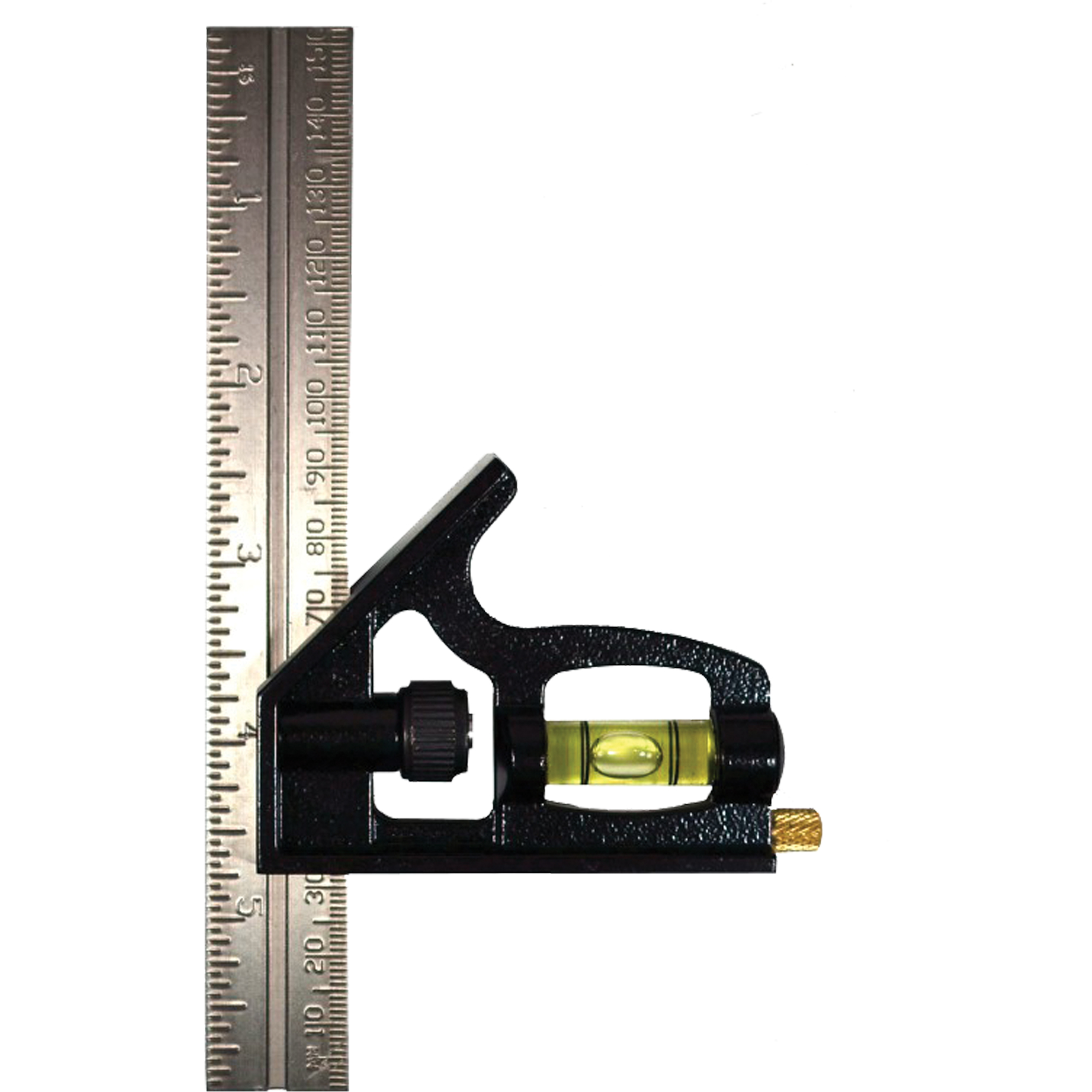 Équerre combinée JohnsonMC 406EM, 6'' x 1'' lo, 1/32" Graduations, Acier, Ordinaire