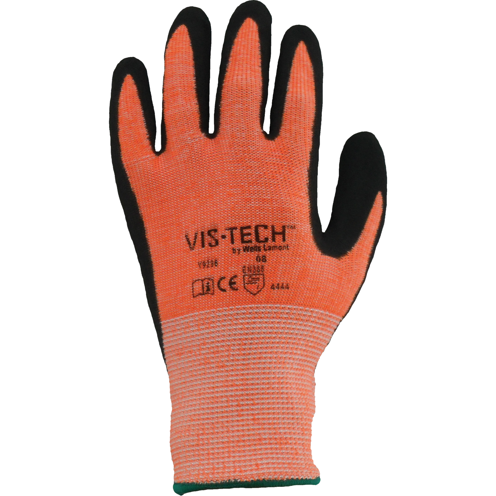 Gants résistant aux coupures Vis-Tech Y9294, Taille T-Grand/10, Calibre 13, Revêtement Polyuréthane, Enveloppe en Acier inoxydable, ANSI/ISEA 105 niveau 4