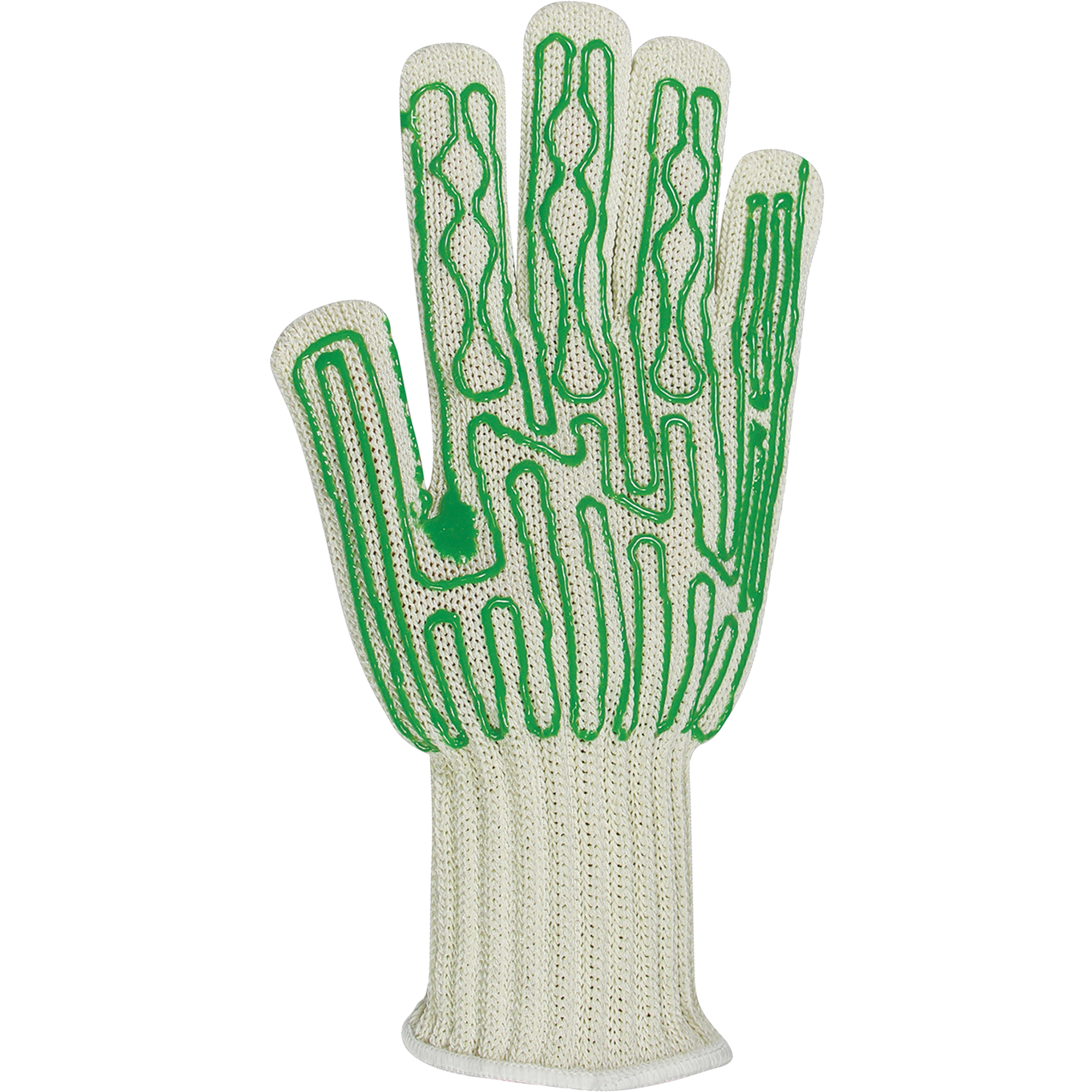 Gants Robustes Slipguard, main gauche, Taille Petit/7, Calibre 5.5, Revêtement Polyuréthane, Enveloppe en Acier inoxydable, ANSI/ISEA 105 niveau 5