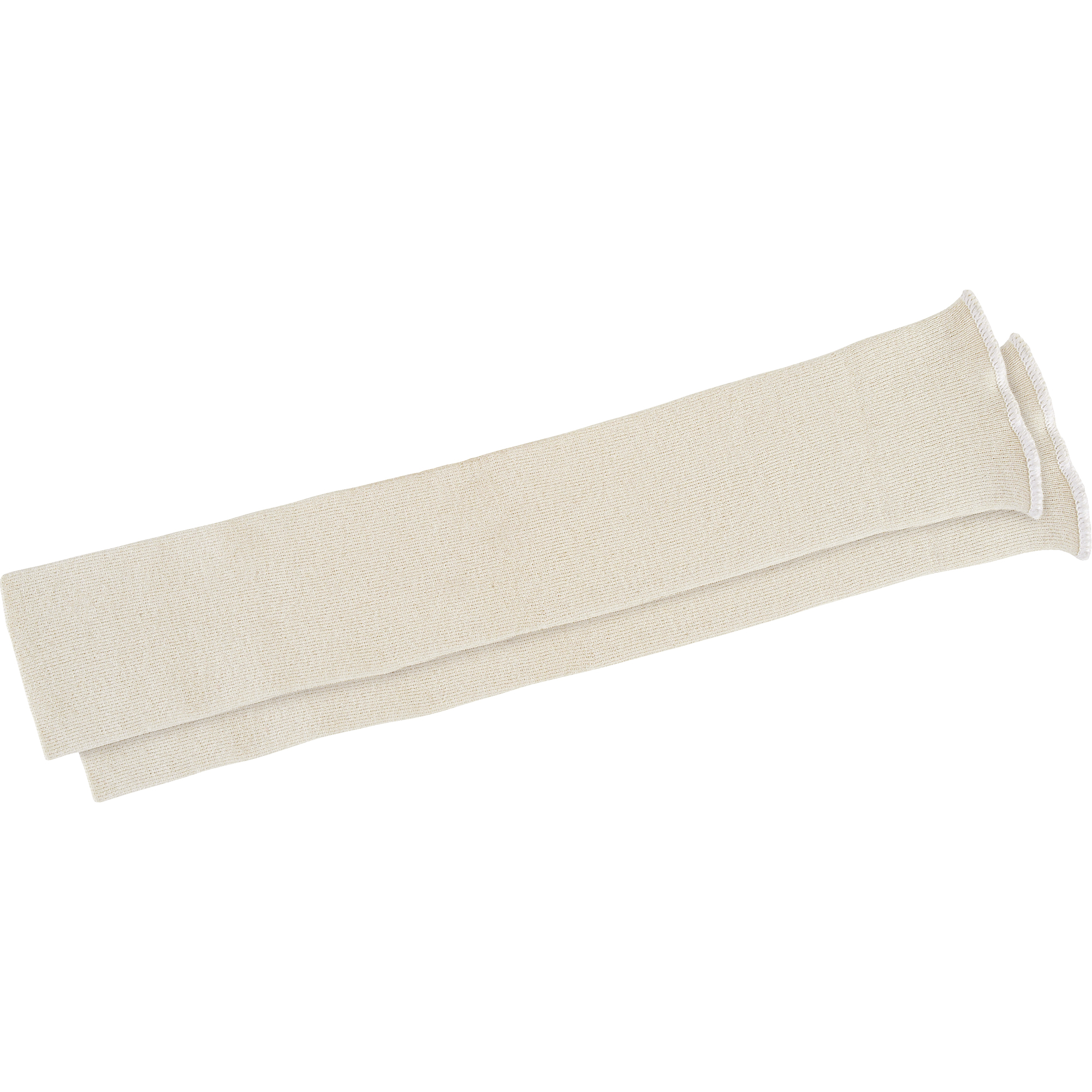 Manchettes de style tube (série S), Longueur de 24", Coton, Beige