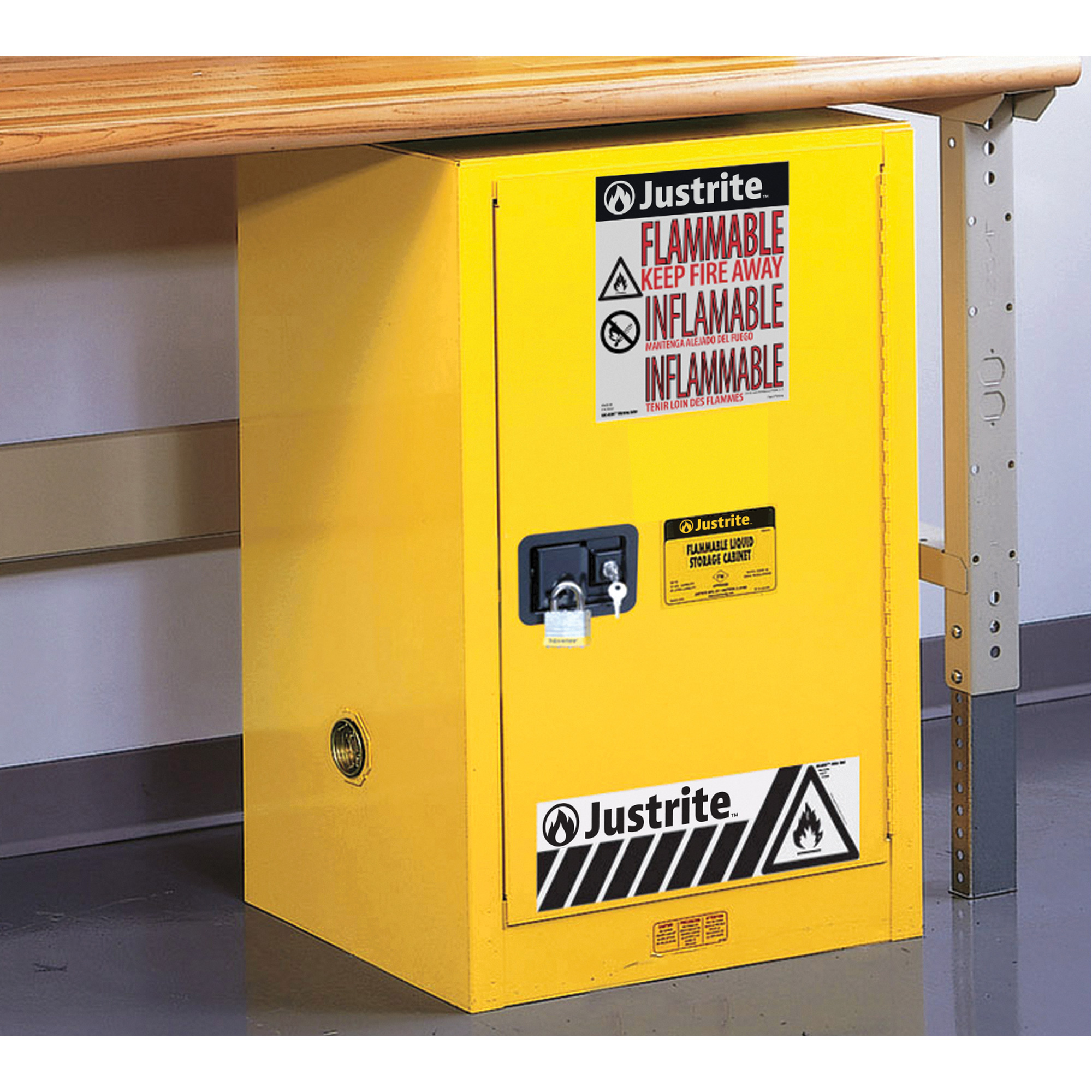 Armoire de sécurité compacte pour produits inflammables EX Sure-GripMD, 12 gal., 1 Porte(s), 23,25" La x 35" h x 18" p – Image 4