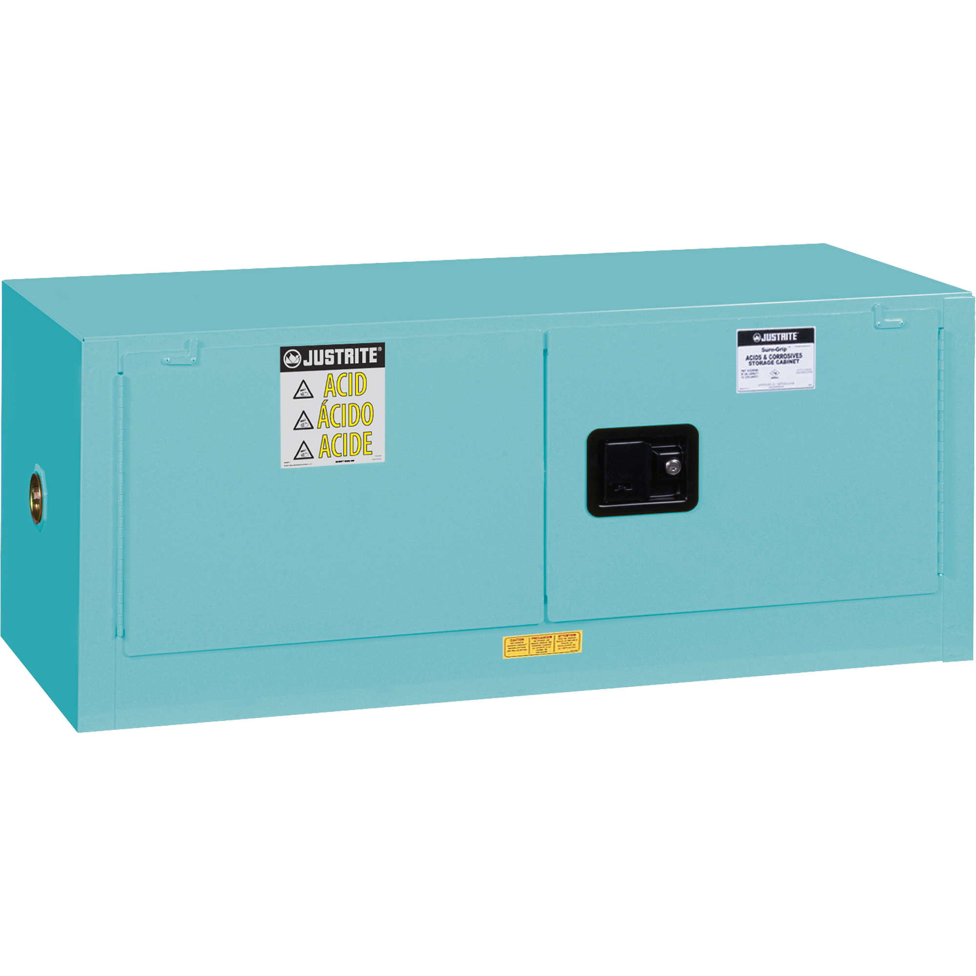Armoire de sécurité en acier inoxydable pour produits corrosifs/acides EX Piggyback Sure-GripMD , 12 gal., 2 Porte(s), 43" La x 18" h x 18" p