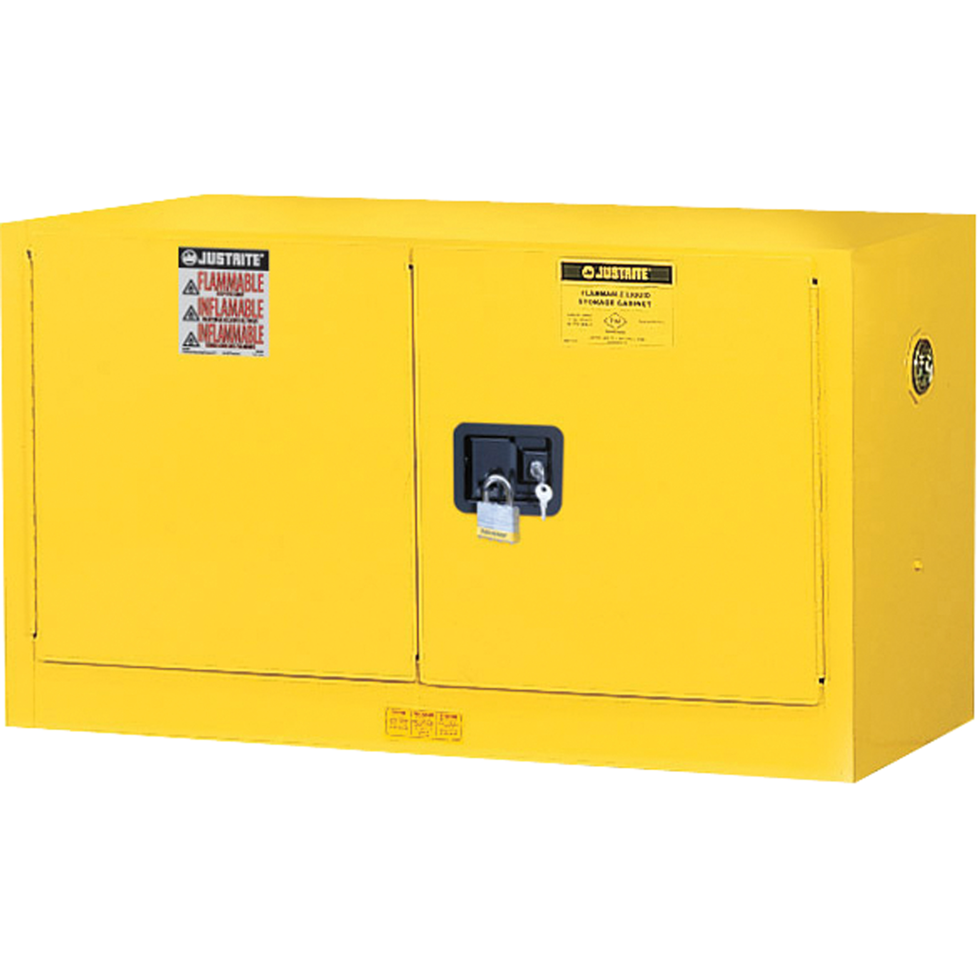 Armoire de sécurité murale pour produits inflammables EX Sure-GripMD , 17 gal., 2 Porte(s), 43" La x 24" h x 18" p