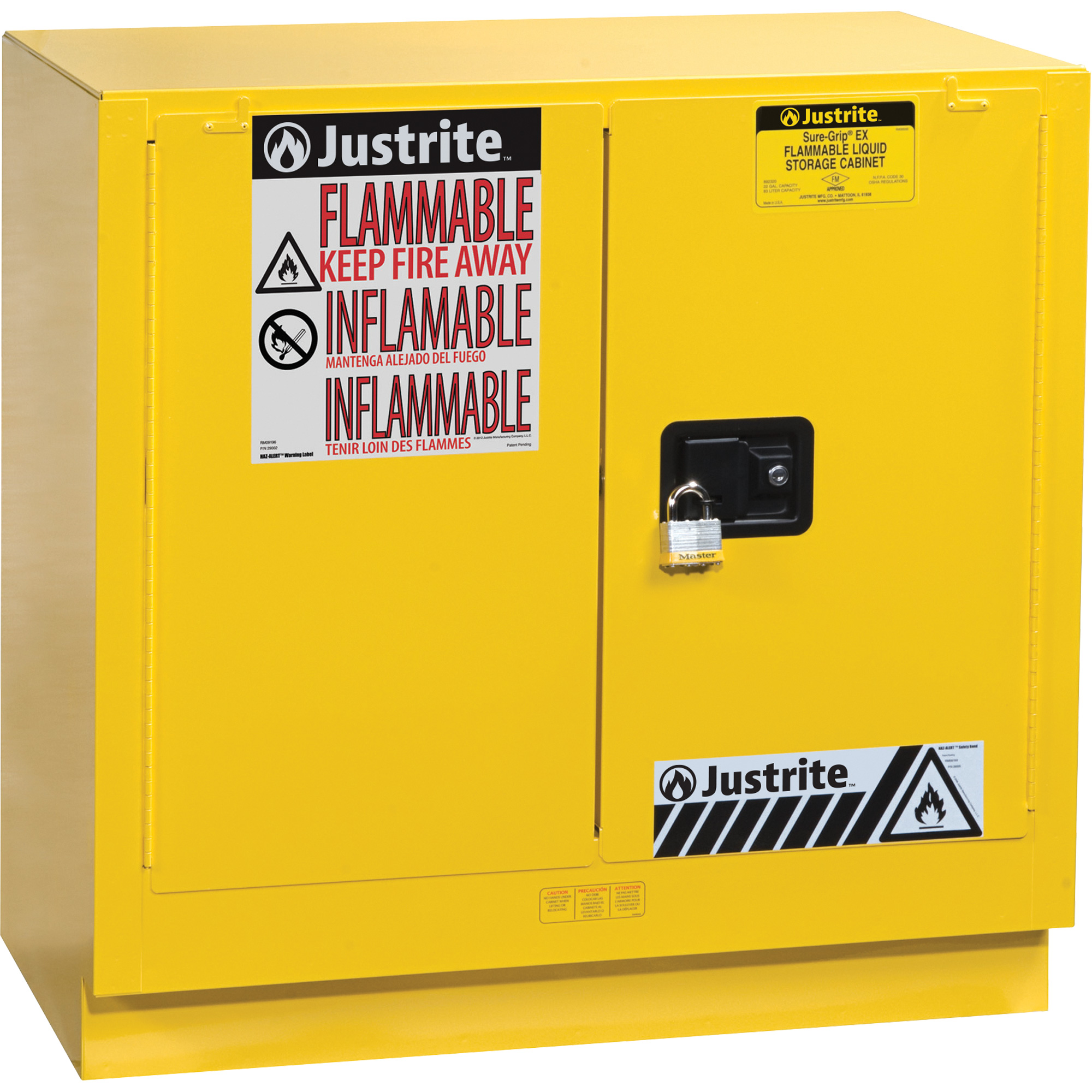 Armoire de sécurité pour dessous de comptoir pour produits inflammables EX Sure-GripMD, 22 gal., 2 Porte(s), 35" La x 35" h x 22" p