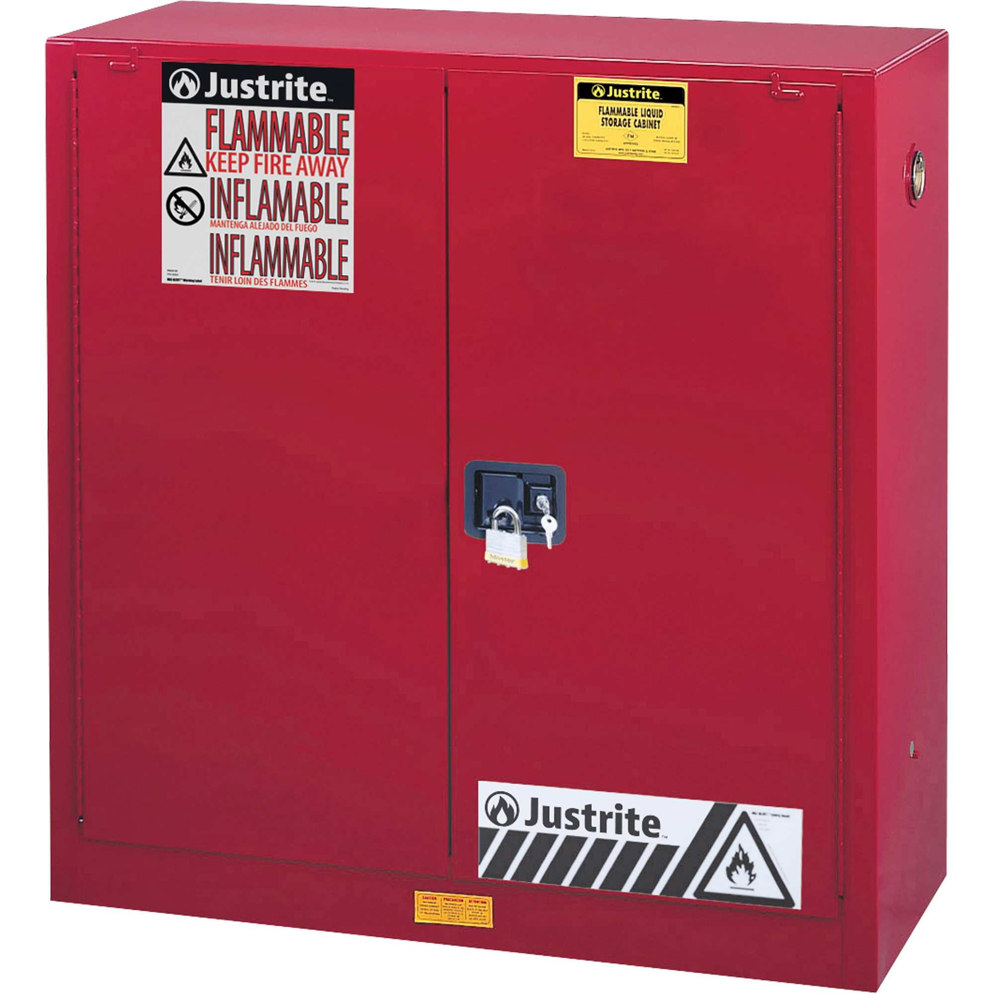 Armoire de sécurité pour la peinture et les encres combustibles EX Sure-GripMD, 40 gal., 3 tablettes
