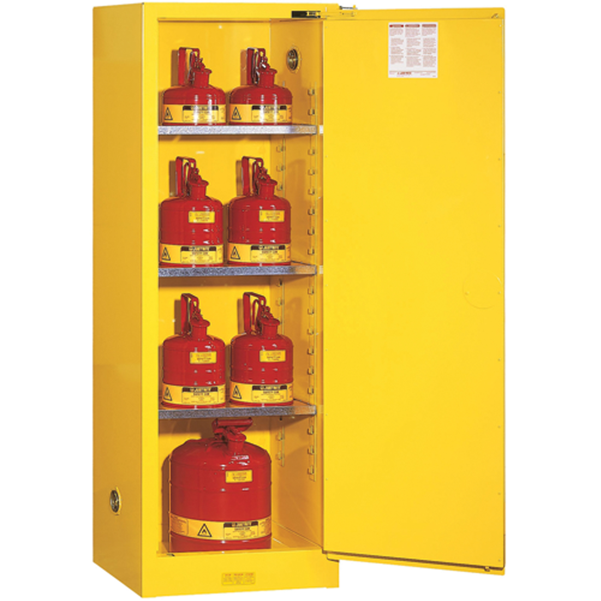 Armoire de sécurité pour produits inflammables EX Slimline Sure-GripMD , 22 gal., 1 Porte(s), 23,25" La x 65" h x 18" p – Image 2