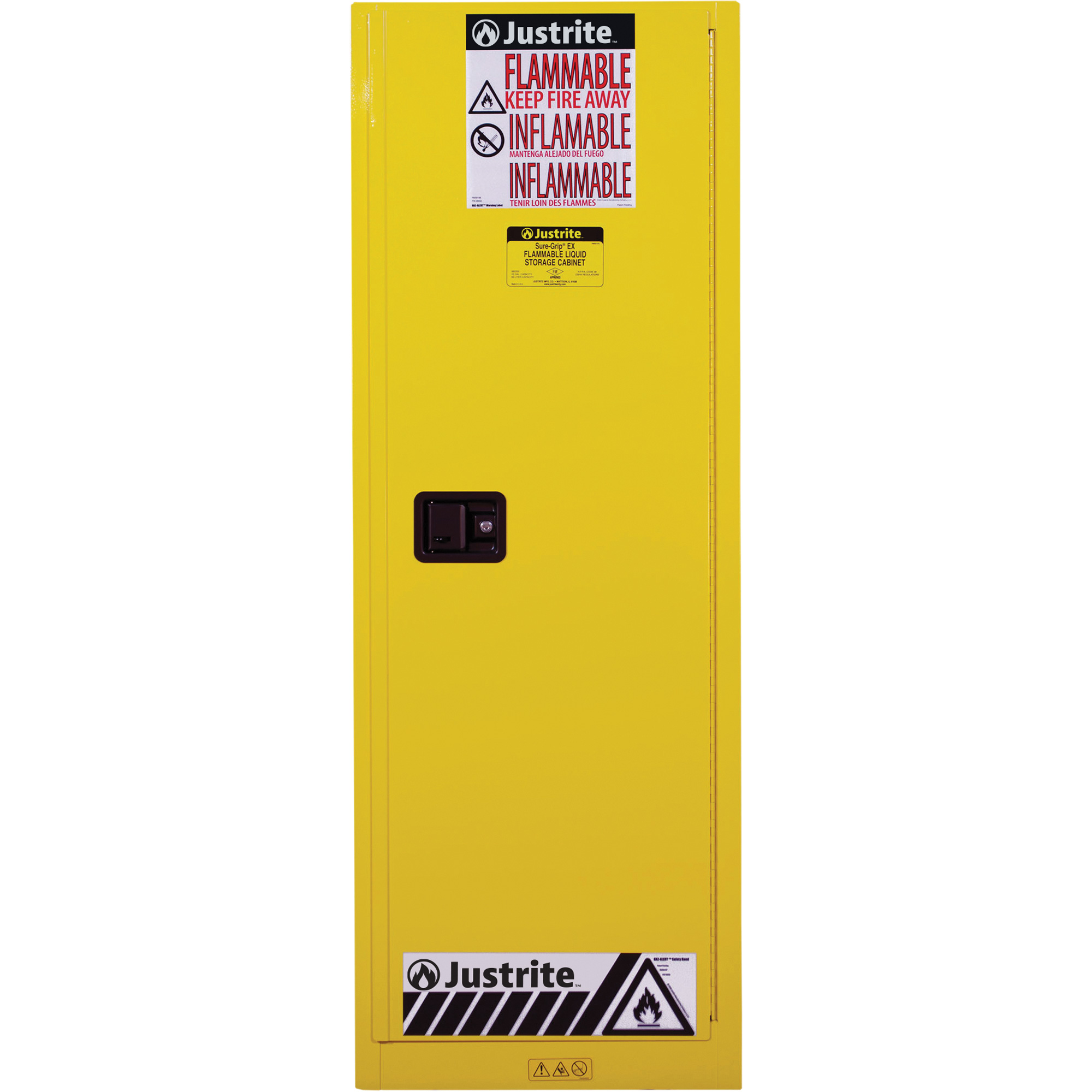 Armoire de sécurité pour produits inflammables EX Slimline Sure-GripMD , 22 gal., 1 Porte(s), 23,25" La x 65" h x 18" p – Image 4