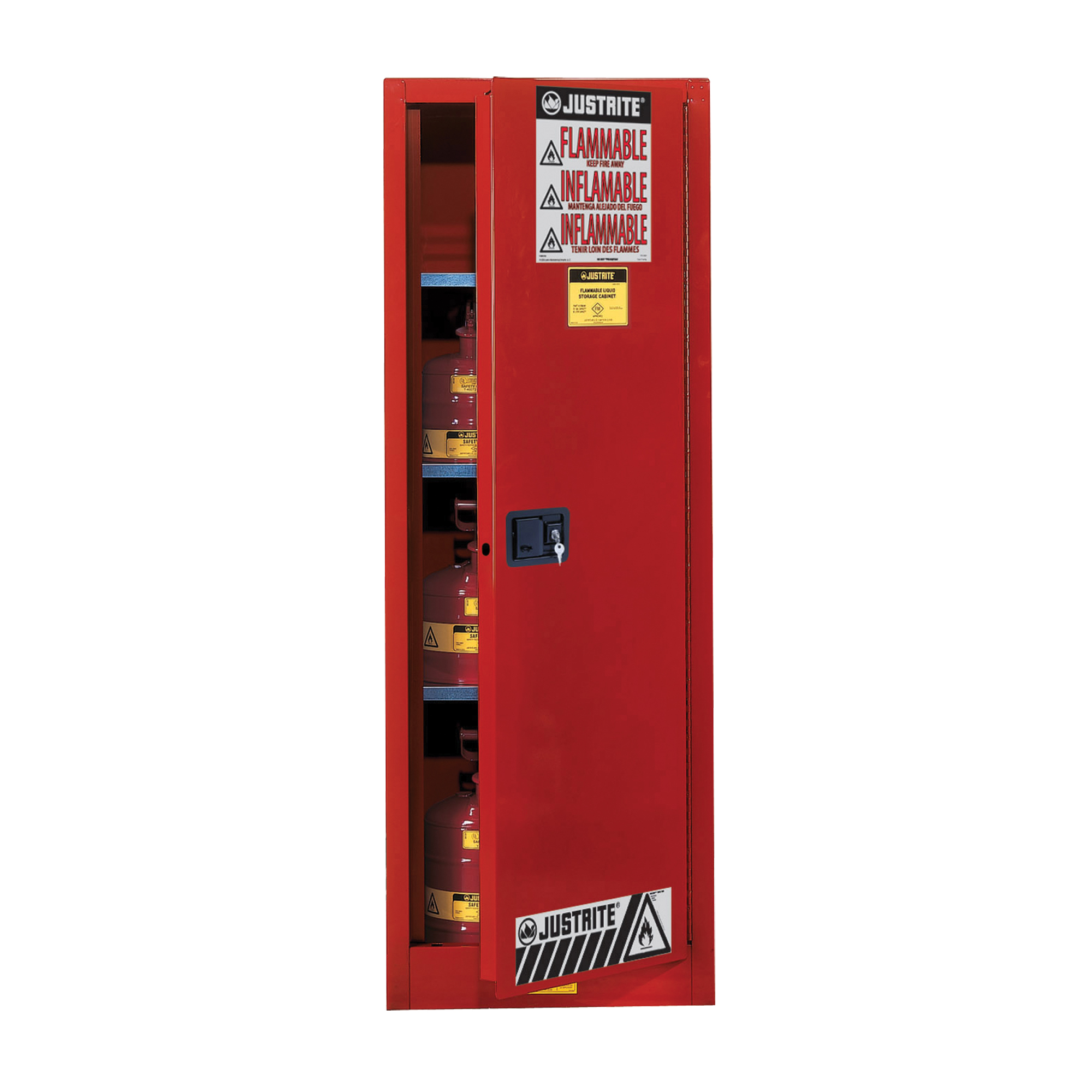 Armoire de sécurité pour produits inflammables EX Slimline Sure-GripMD , 22 gal., 3 tablettes