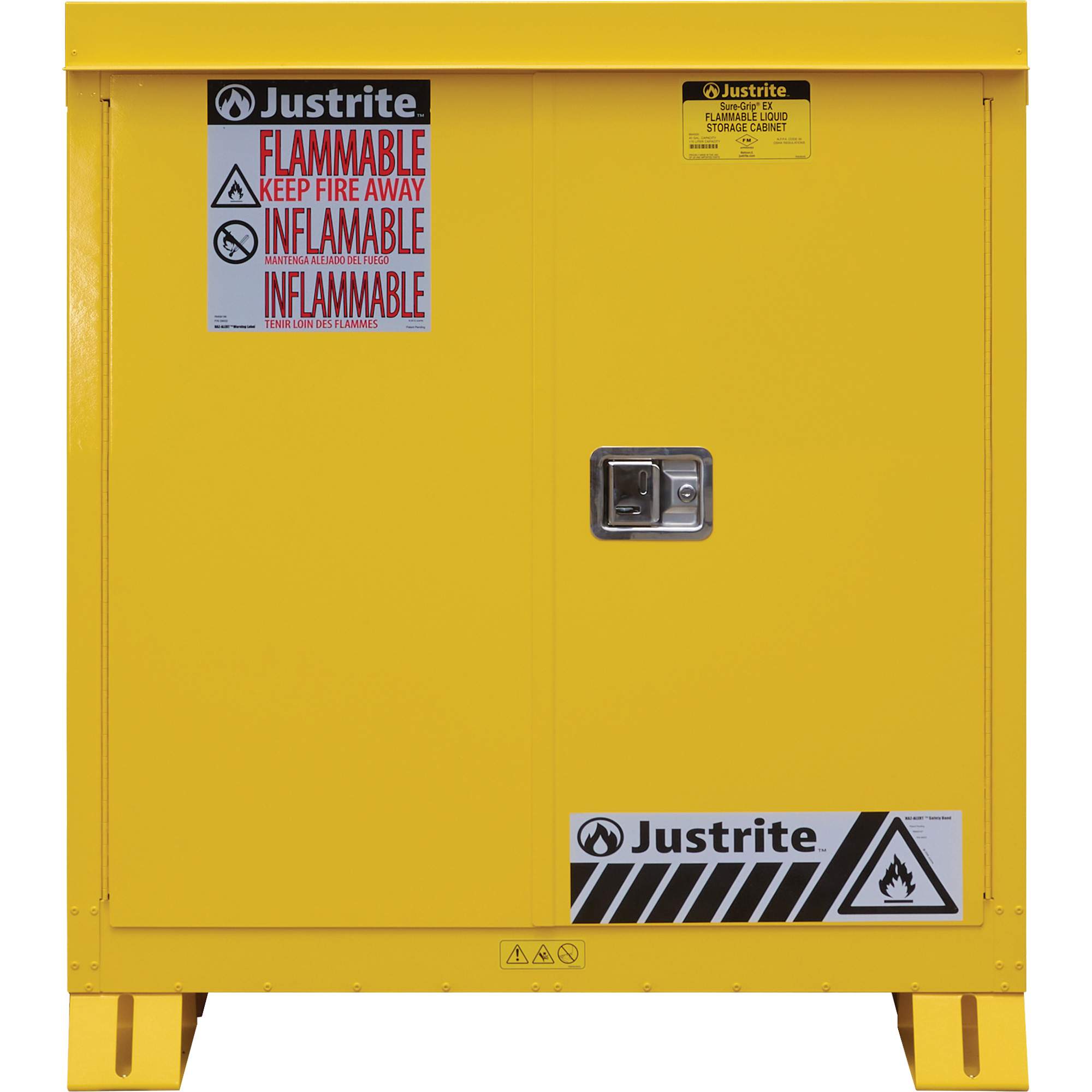 Armoire extérieure pour produits inflammables, 30 gal., 2 Porte(s), 43" La x 44" h x 18" p