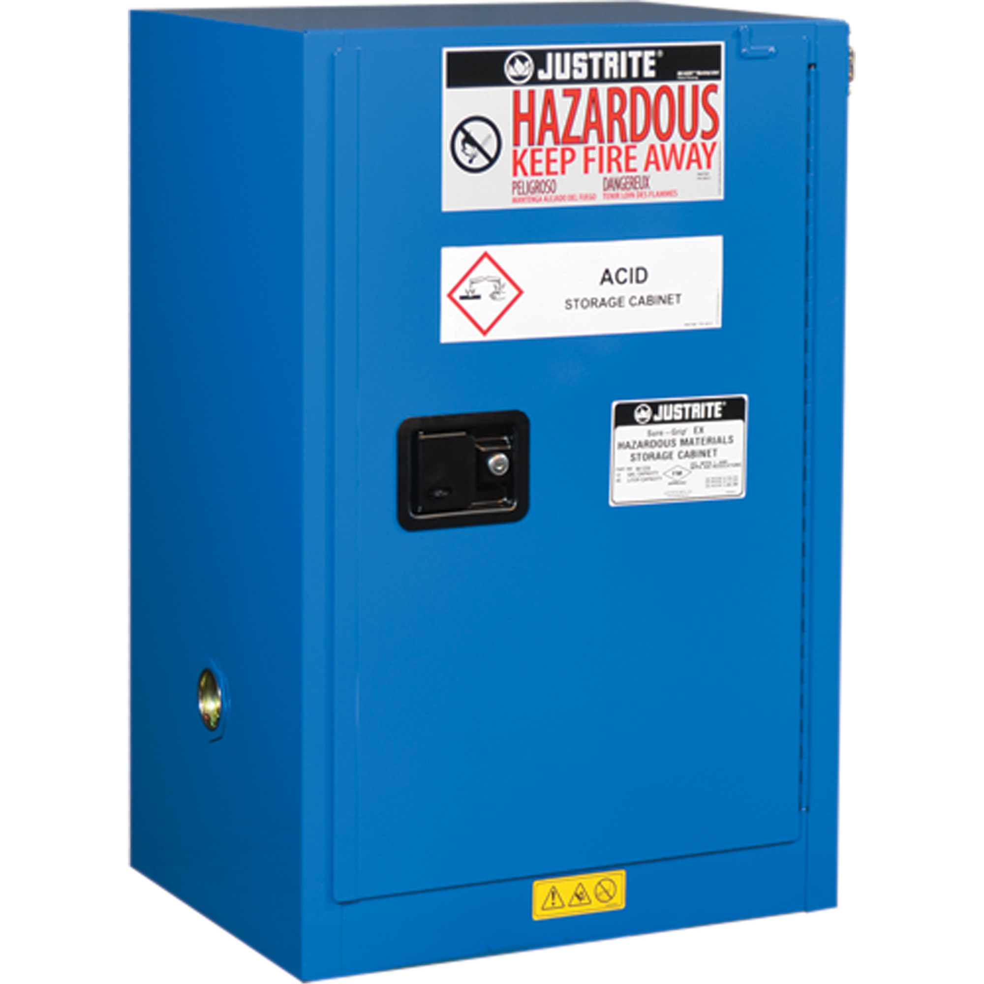 Armoires compactes doublées pour rangement de matières dangereuses Chem-CorMD, 12 gal., 23,25" x 35" x 18"