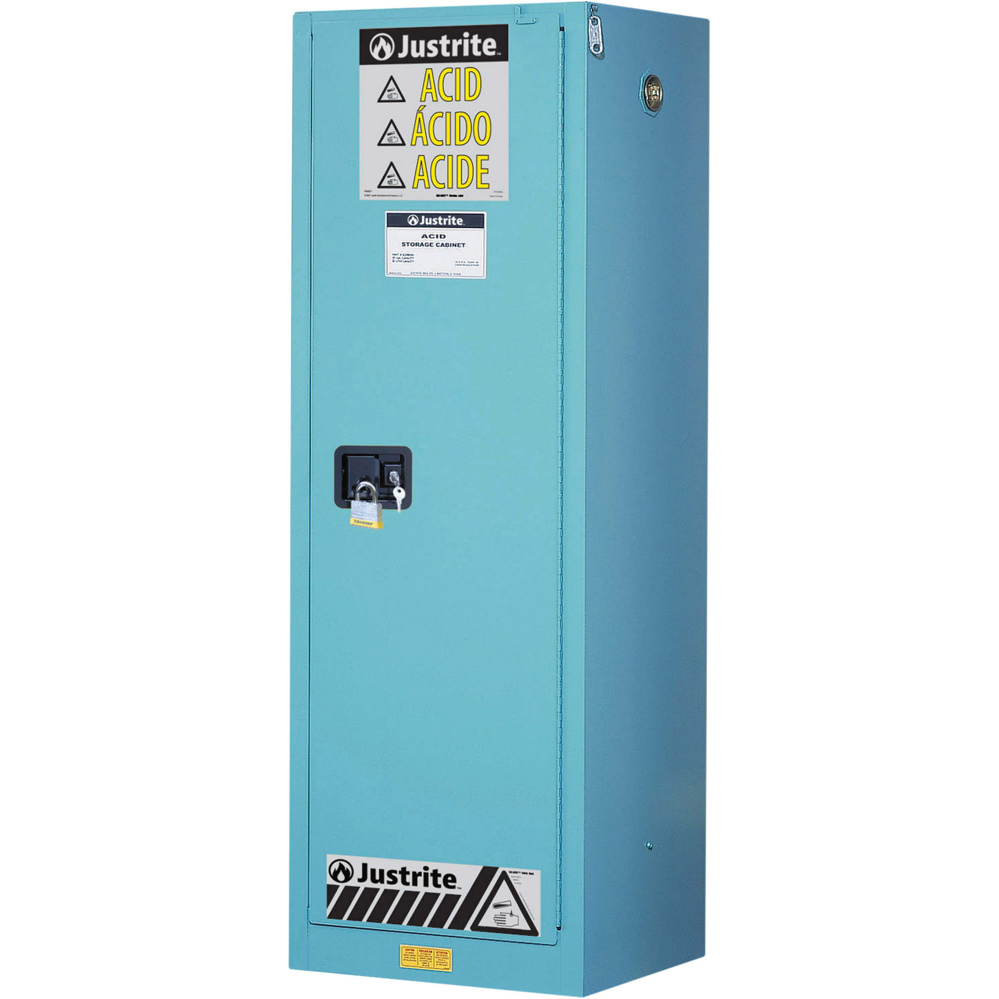 Armoires de sécurité pour acides & produits corrosifs avec doublure ChemCorMD, 22 gal., 23,25" x 65" x 18"