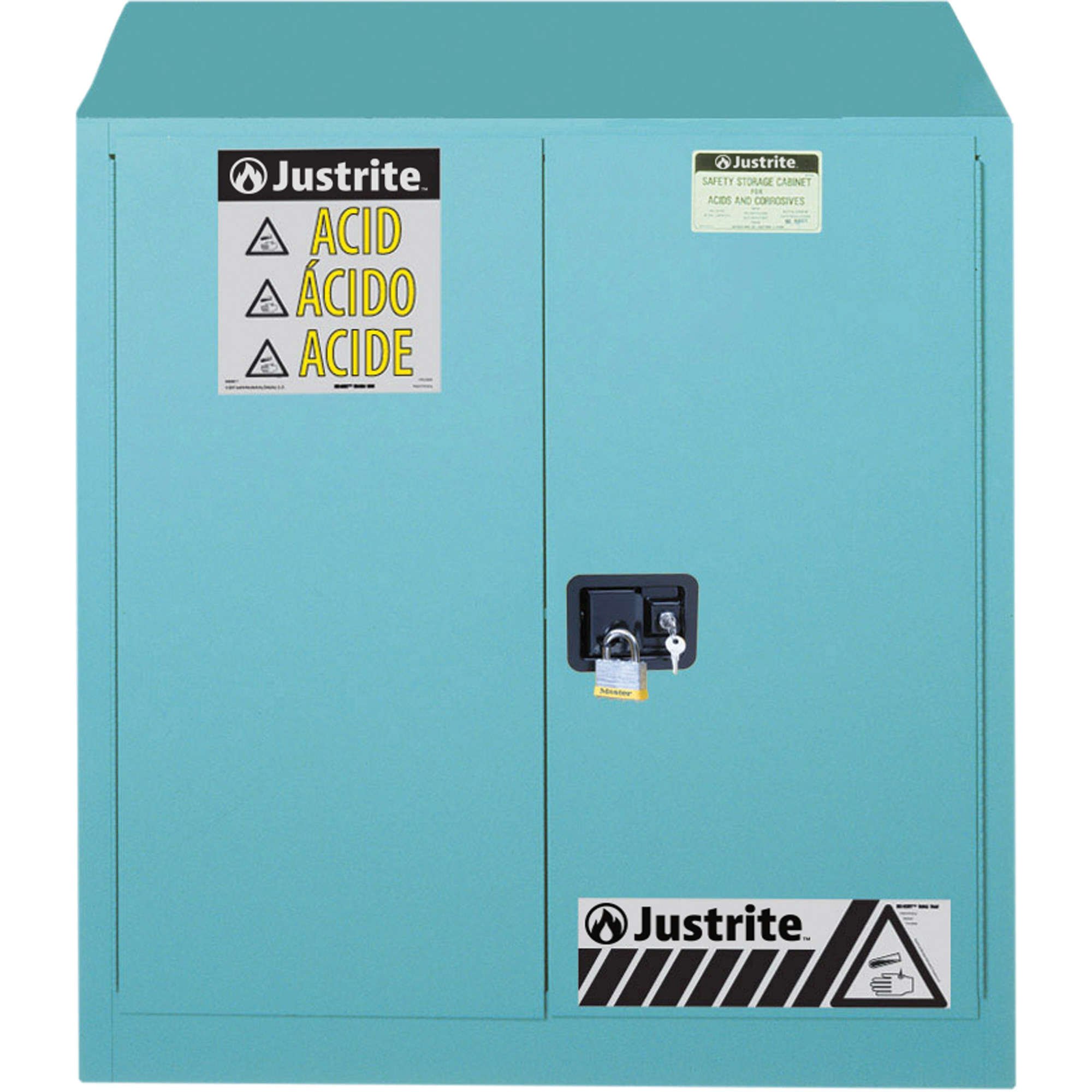Armoires de sécurité Sure-GripMD Ex pour acides/produits corrosifs, 30 gal., 43" x 44" x 18"