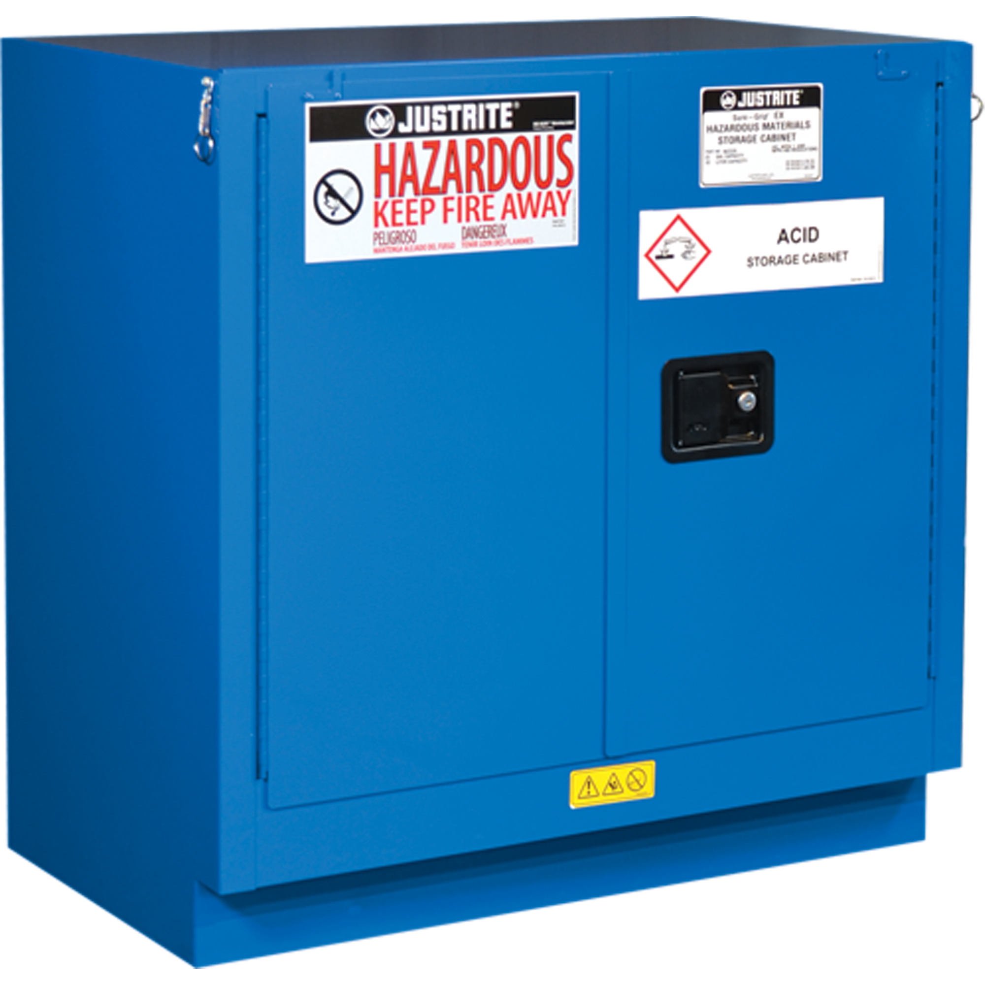 Armoires sous le comptoir doublées pour rangement de matières dangereuses Chem-CorMD, 22 gal., 35" x 35" x 22"