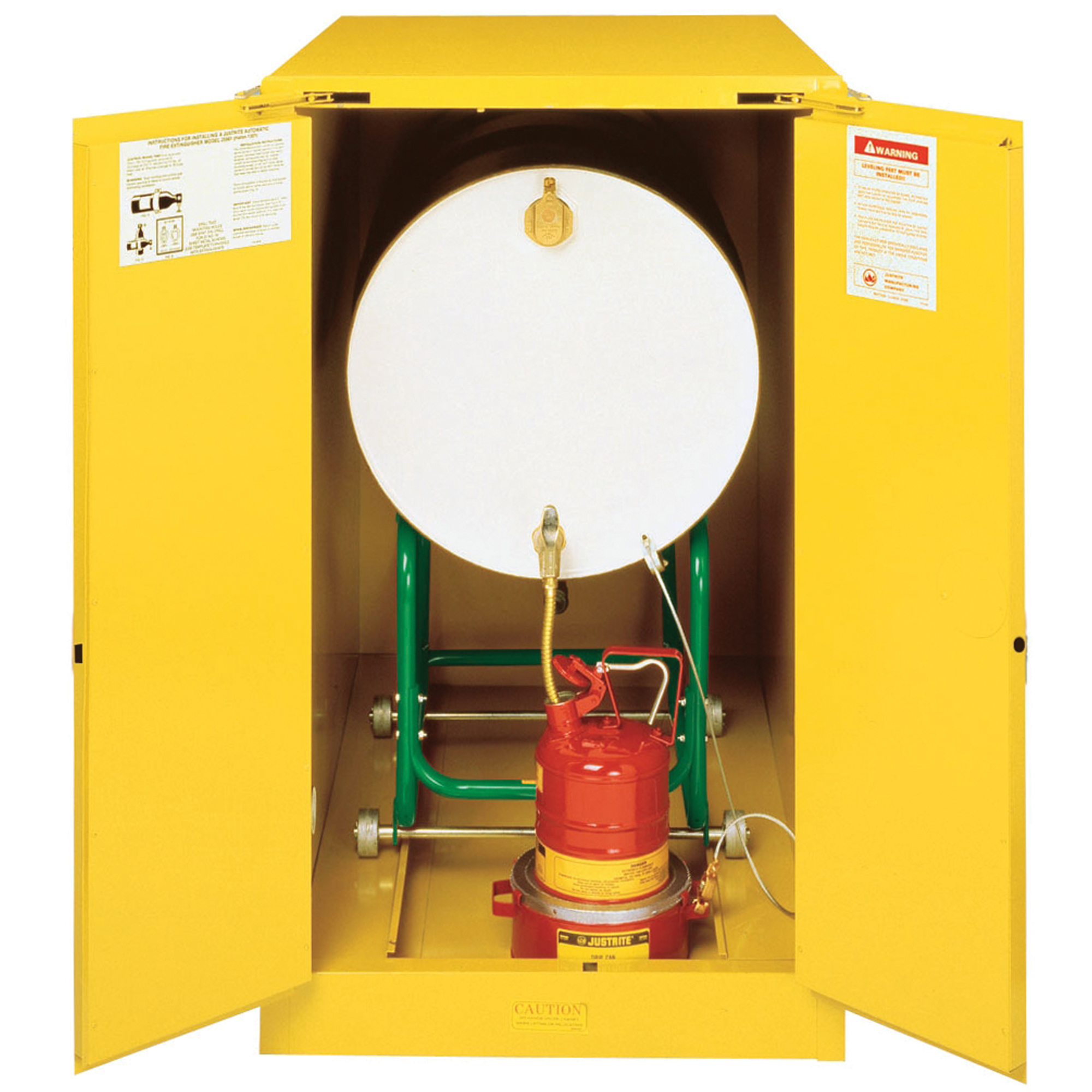 Armoires Sure-GripMD EX pour entreposage de barils à l'horizontale, Capacité de 55 gal. US, Jaune