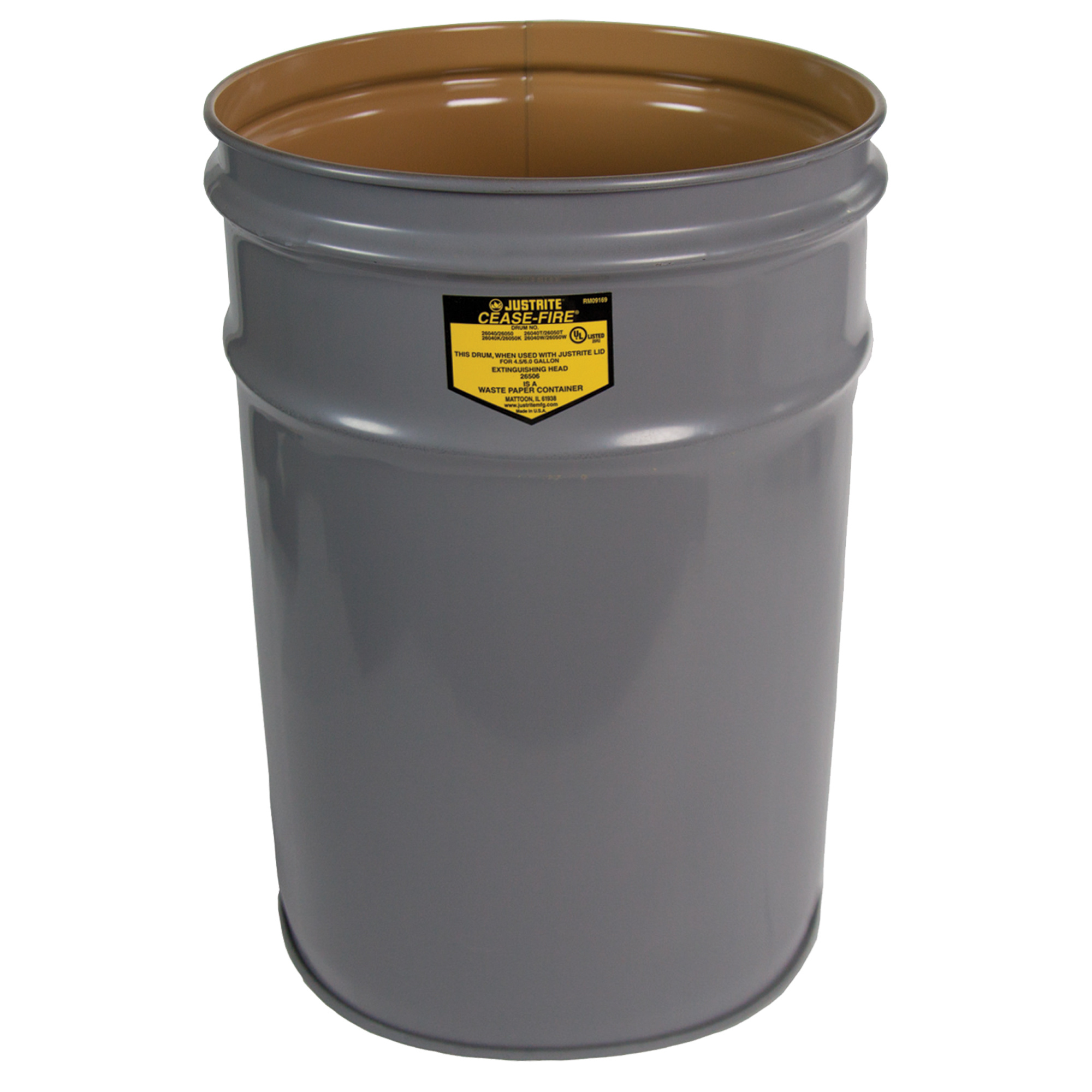 Baril de cendrier gris Cease-FireMD