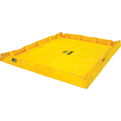 Berme de confinement Lite QuickBermMD , Capacité 398 gal. US, 8' la x 10' lo x 8" h, Support à encliqueter
