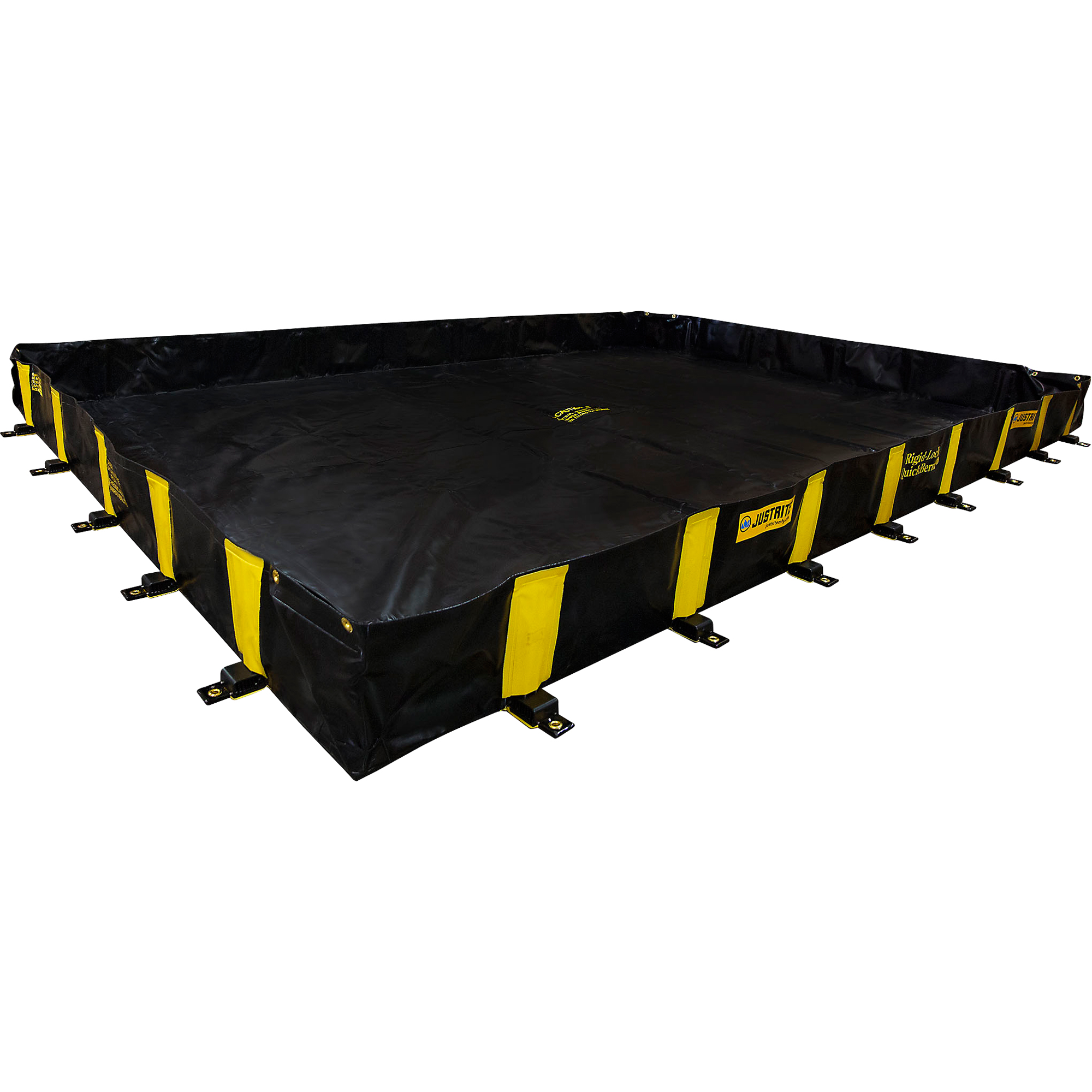 Bermes Rigid-Lock QuickBermMD, Capacité 1435 gal. US, 12' la x 16' lo x 12" h, Paroi à piquets