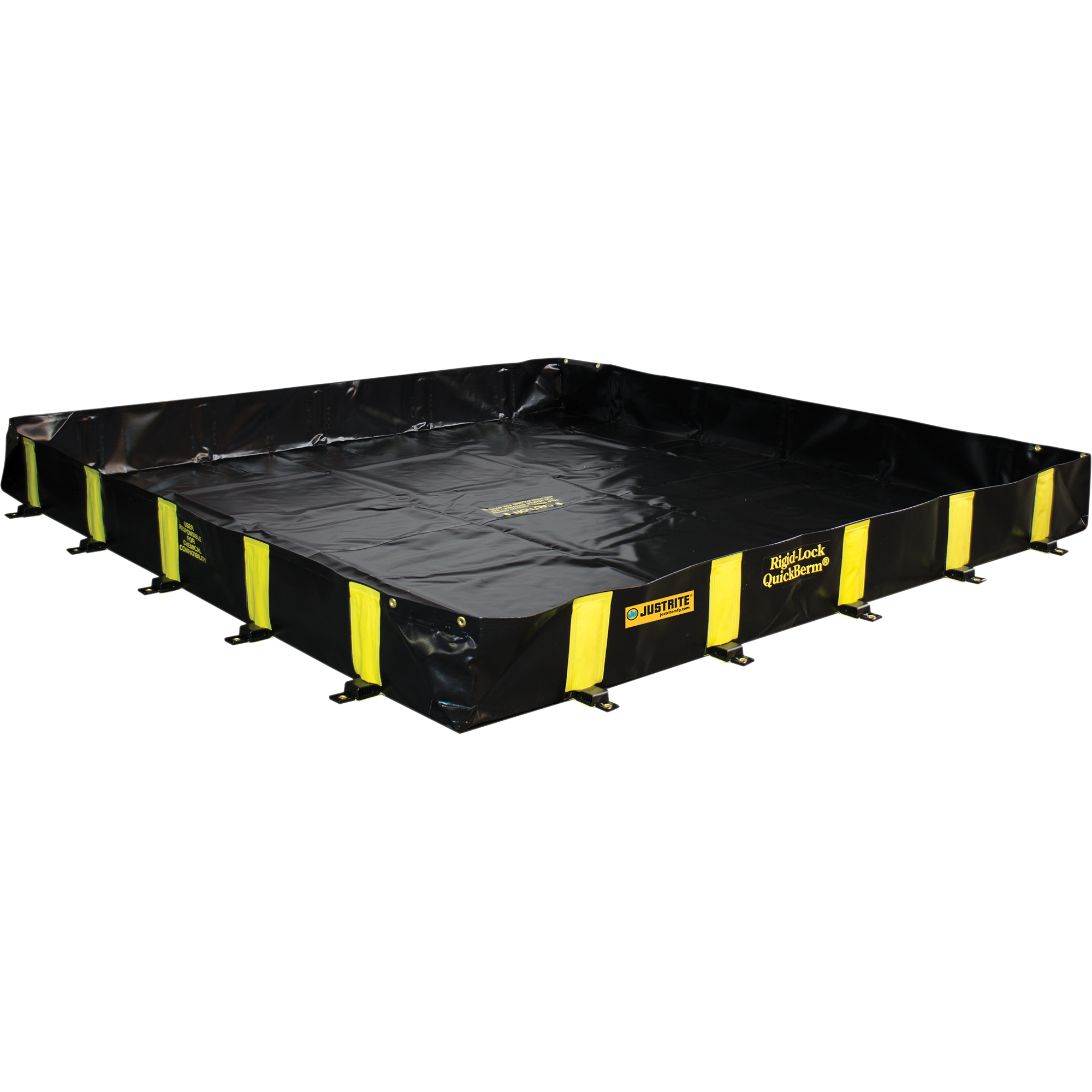 Bermes Rigid-Lock QuickBermMD, Capacité 745 gal. US, 10' la x 10' lo x 12" h, Paroi à piquets