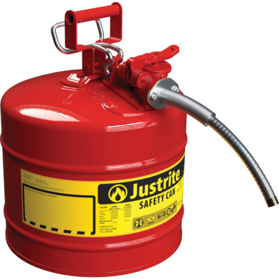 Bidons sécuritaires AccuFlowMC, Type II, Acier, 1 gal. US, Rouge, Homologué FM/Listé UL/ULC