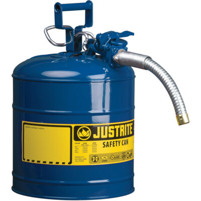 Bidons sécuritaires AccuFlowMC, Type II, Acier, 2 gal. US, Bleu, Homologué FM/Listé UL/ULC