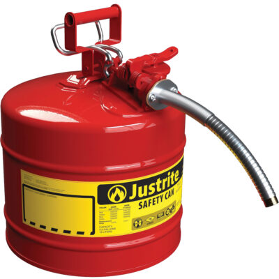 Bidons sécuritaires AccuFlowMC, Type II, Acier, 5 gal. US, Rouge, Homologué FM/Listé UL/ULC