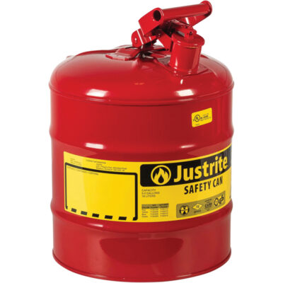 Bidons sécuritaires, Type I, Acier, 2 gal. US, Rouge, Homologué FM/Listé UL/ULC