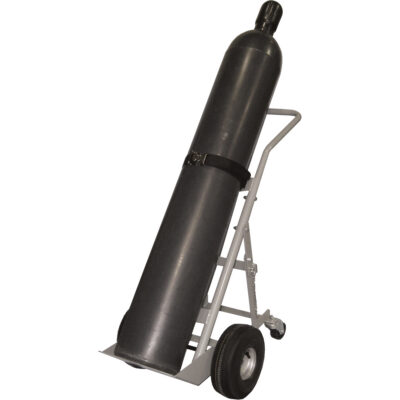 Chariots à quatre roues pour bouteilles, Roues Pneumatique, Base de 10" la x 8" lo, 1000 lb