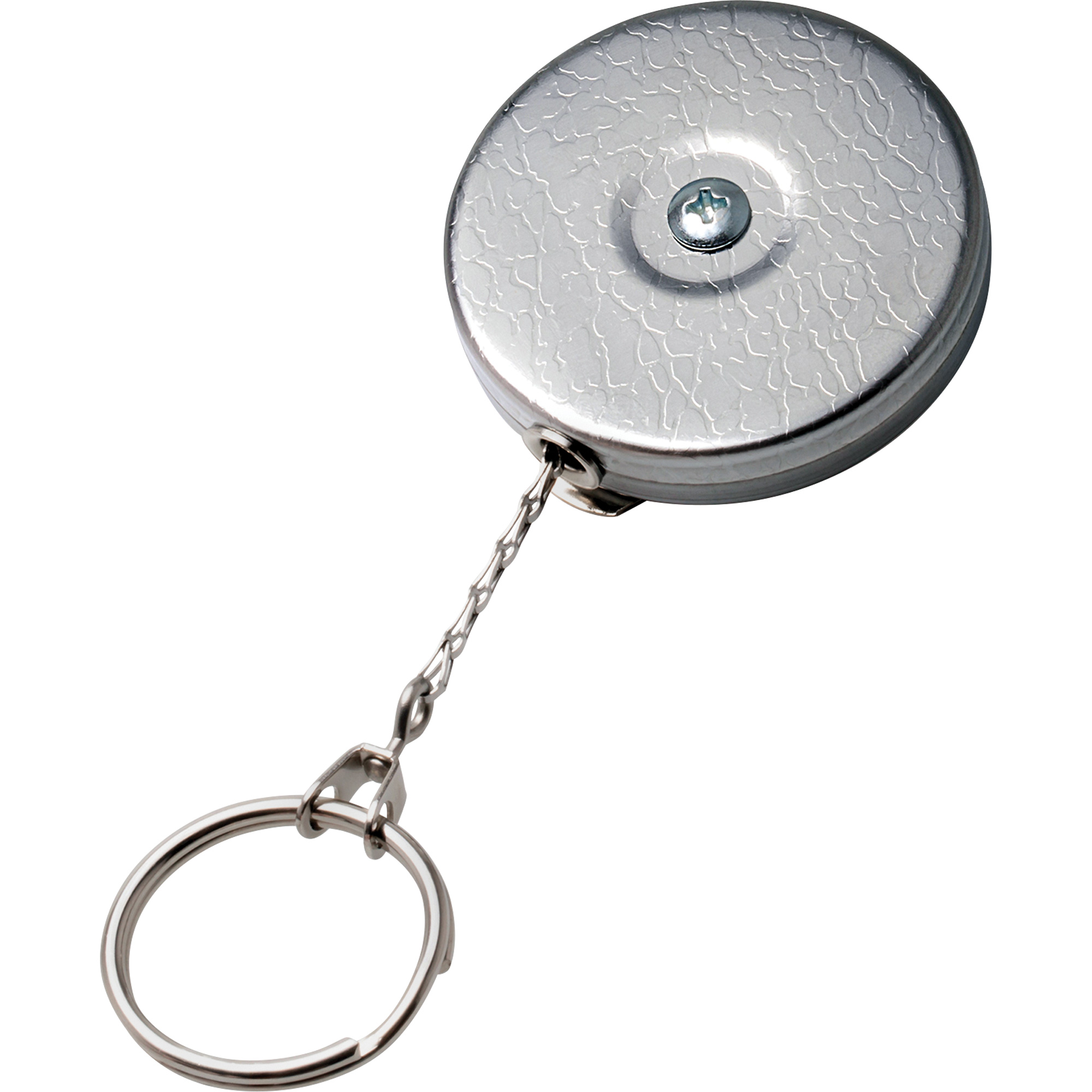 Porte-clés autorétractable de série Original, Chrome, Câble 24", Fixation Agrafe de ceinture