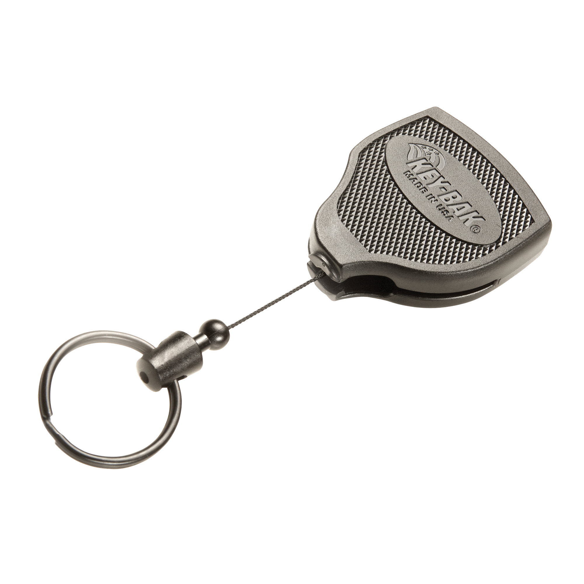 Porte-clés autorétractable robuste Super48MC, Polycarbonate, Câble 48", Fixation Agrafe de ceinture