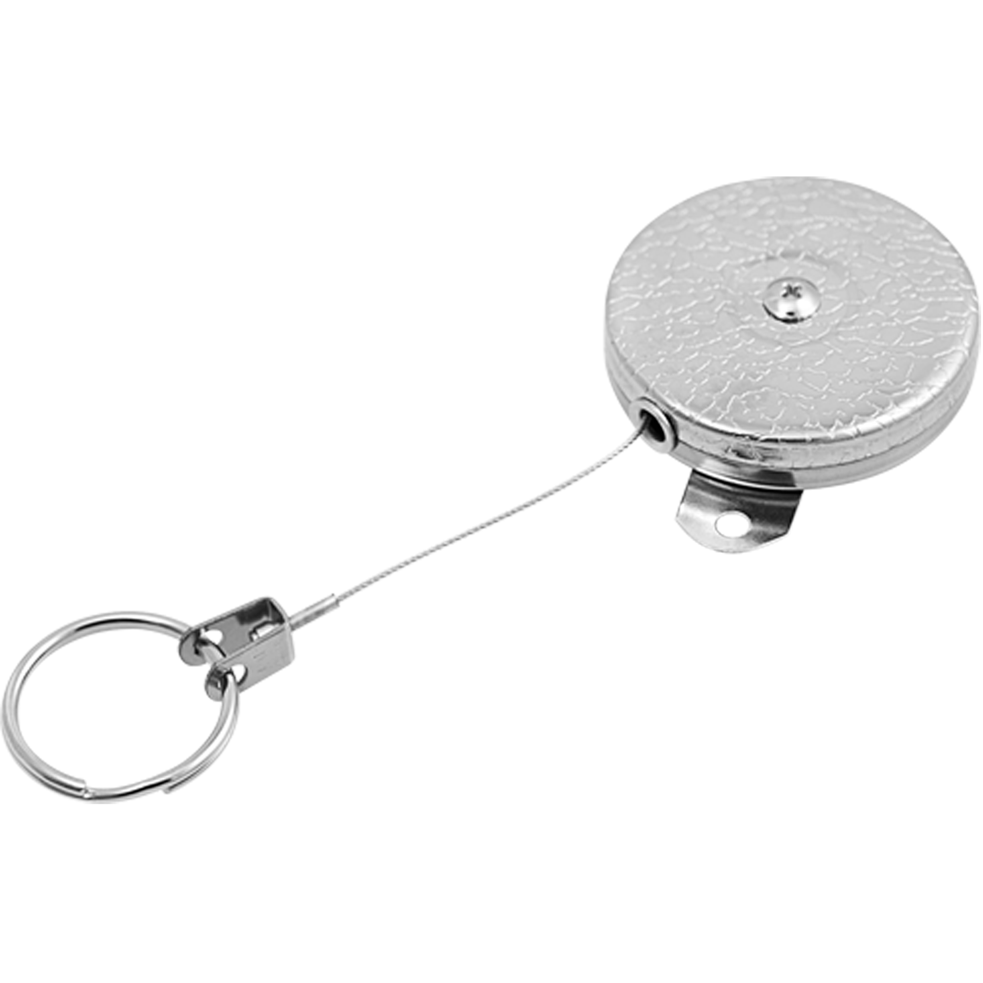 Porte-clés autorétractables #487-HD, Chrome, Câble 48", Fixation Support pour montage