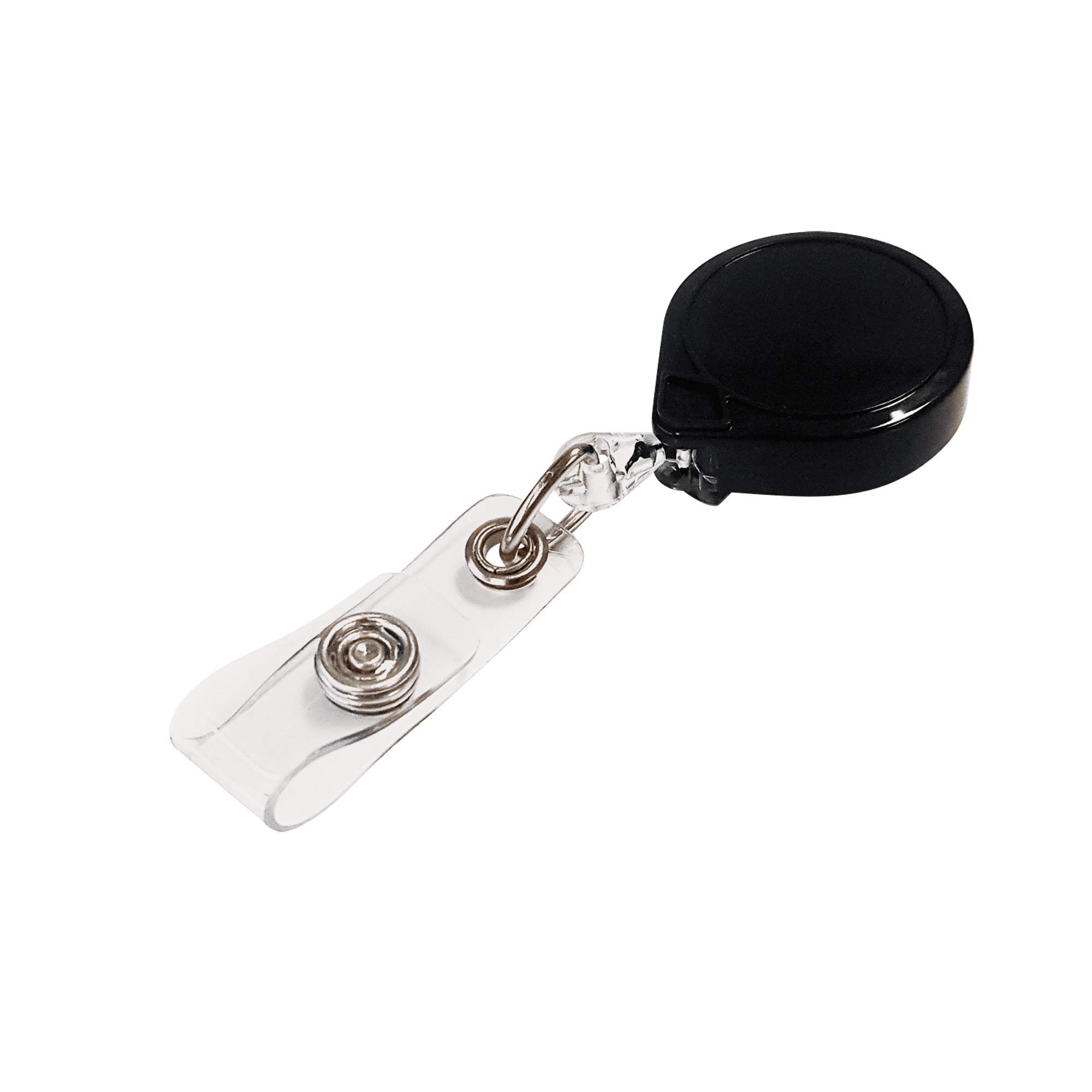 Porte-insignes rétractables pour carte d'identité Mini-BakMD, Plastique, Câble 36", Fixation Agrafe de ceinture