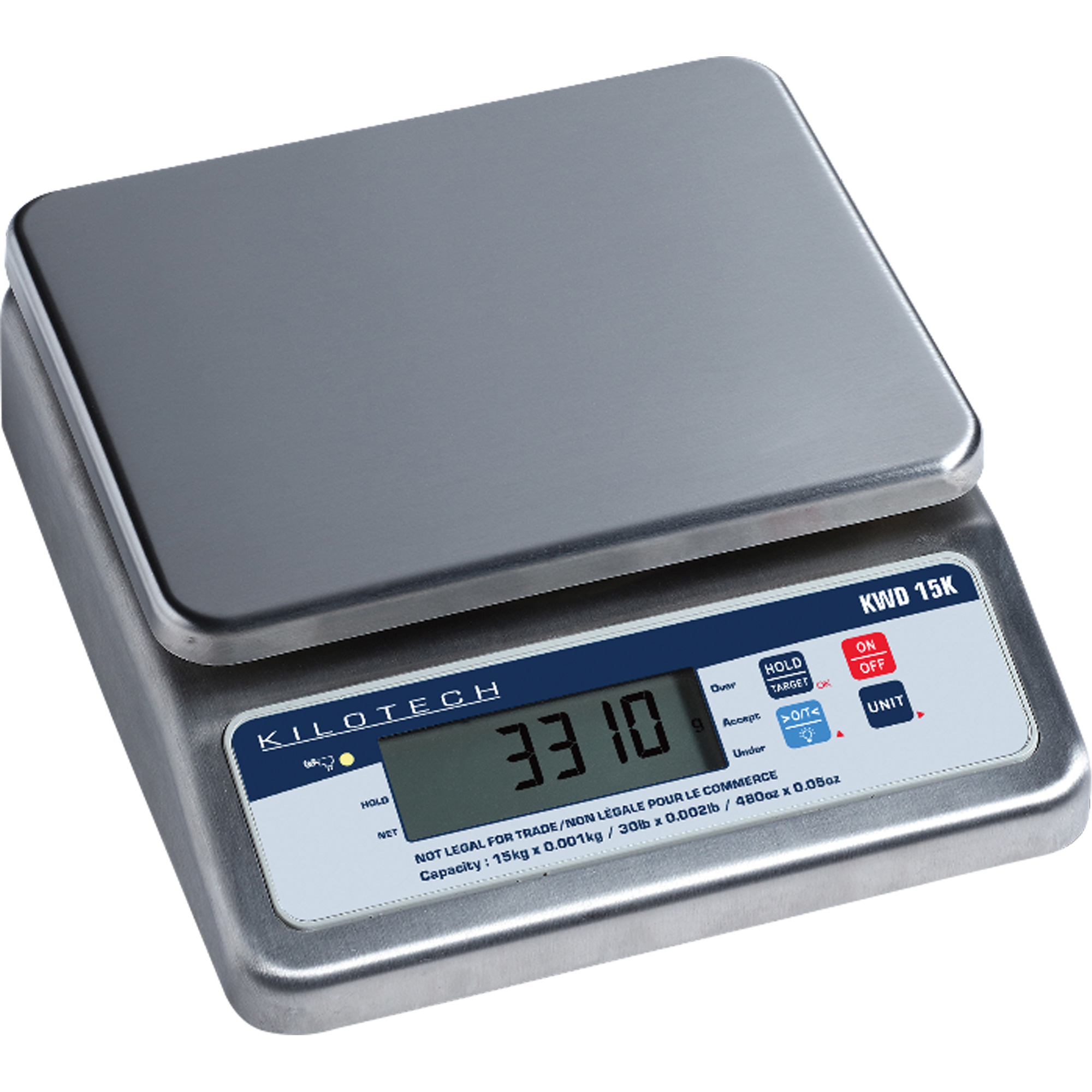 Balance d'établi, Capacité 15 kg, Graduations 1 g