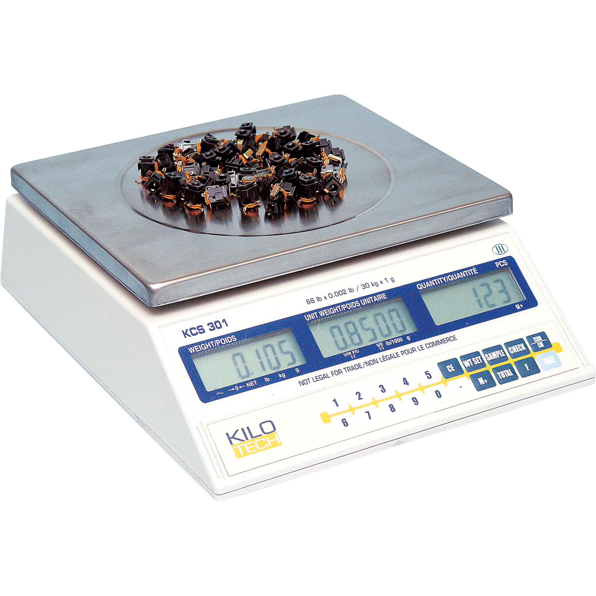 Balance numérique pour compter, Capacité 13,2 lb / 6 kg, Graduations 0,0004 lb / 0,2 g