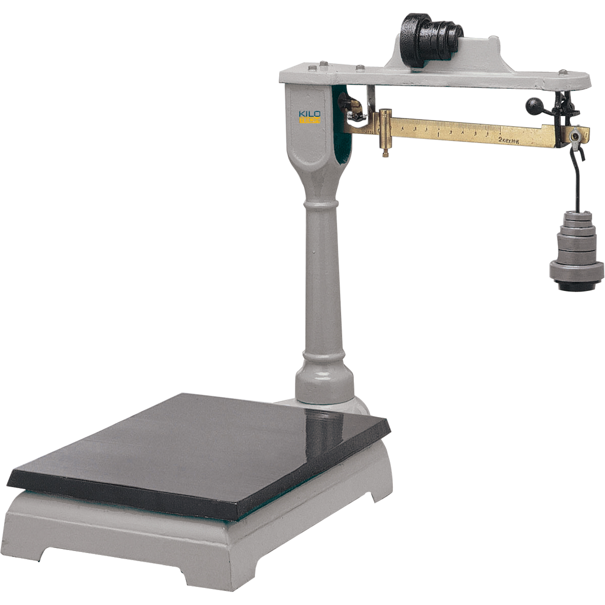 Balances à plateau à fléau mécanique, 16" lo x 12" la, Capacité de 100 kg