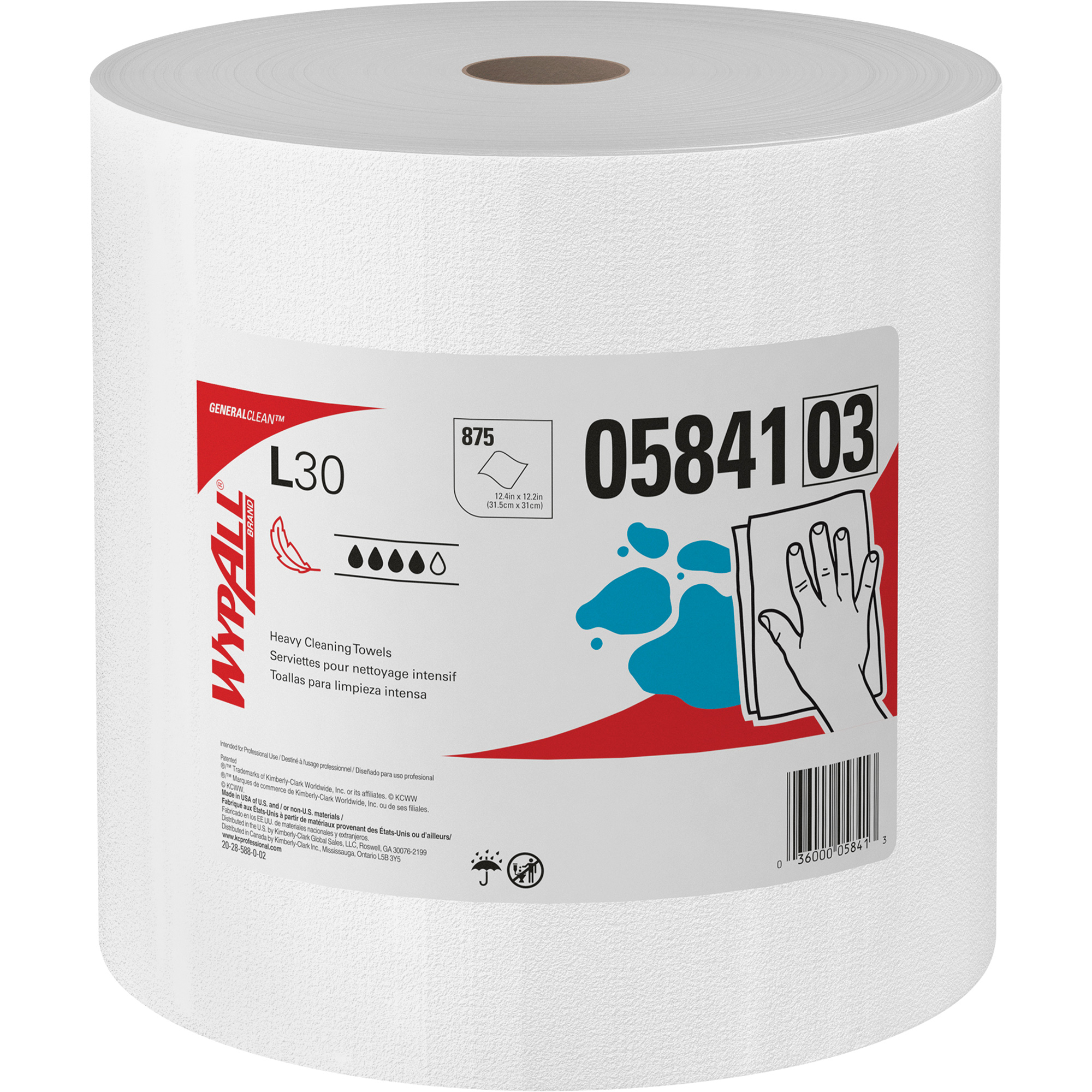 Chiffons L30, Utilitaire, 12-2/5" lo x 13-1/3" la