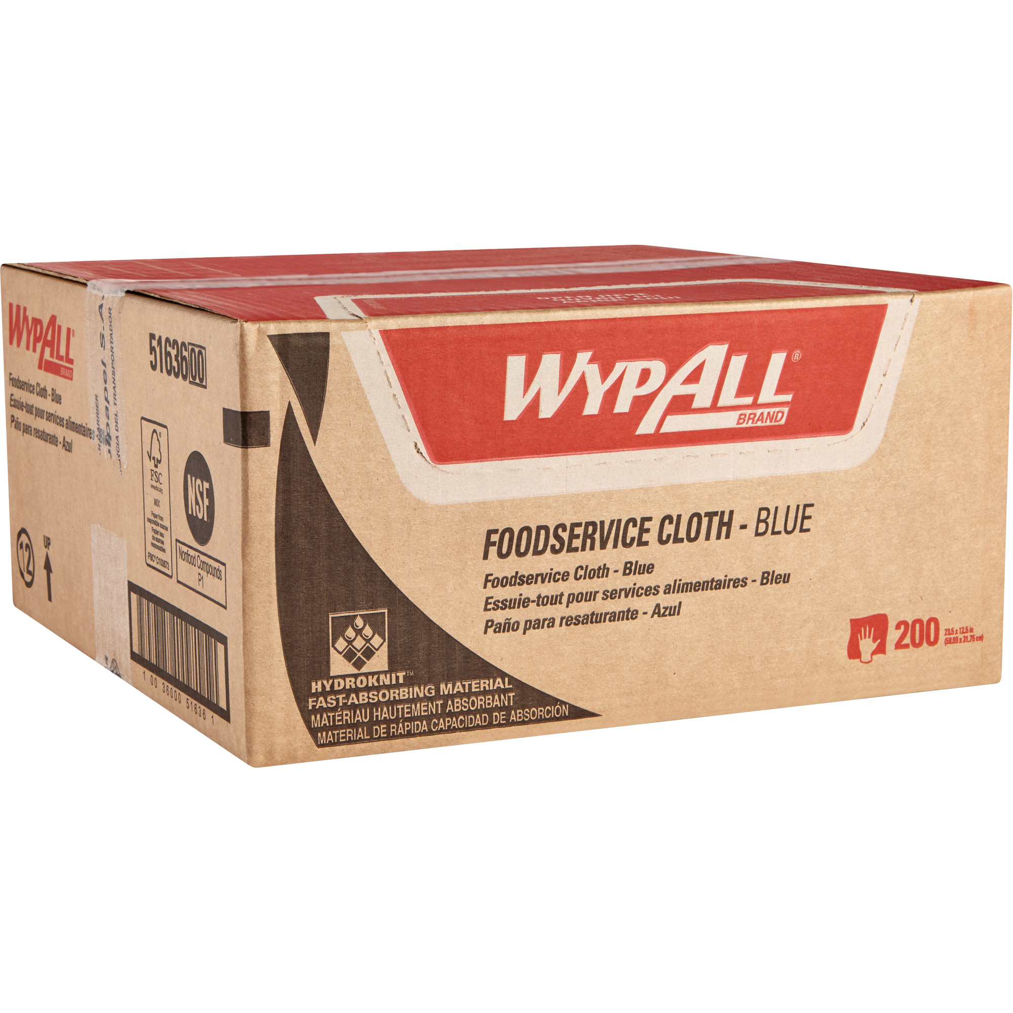 Chiffons pour le service alimentaire de WypallMD, Spécialisé, 23-1/2" lo x 12-1/2" la