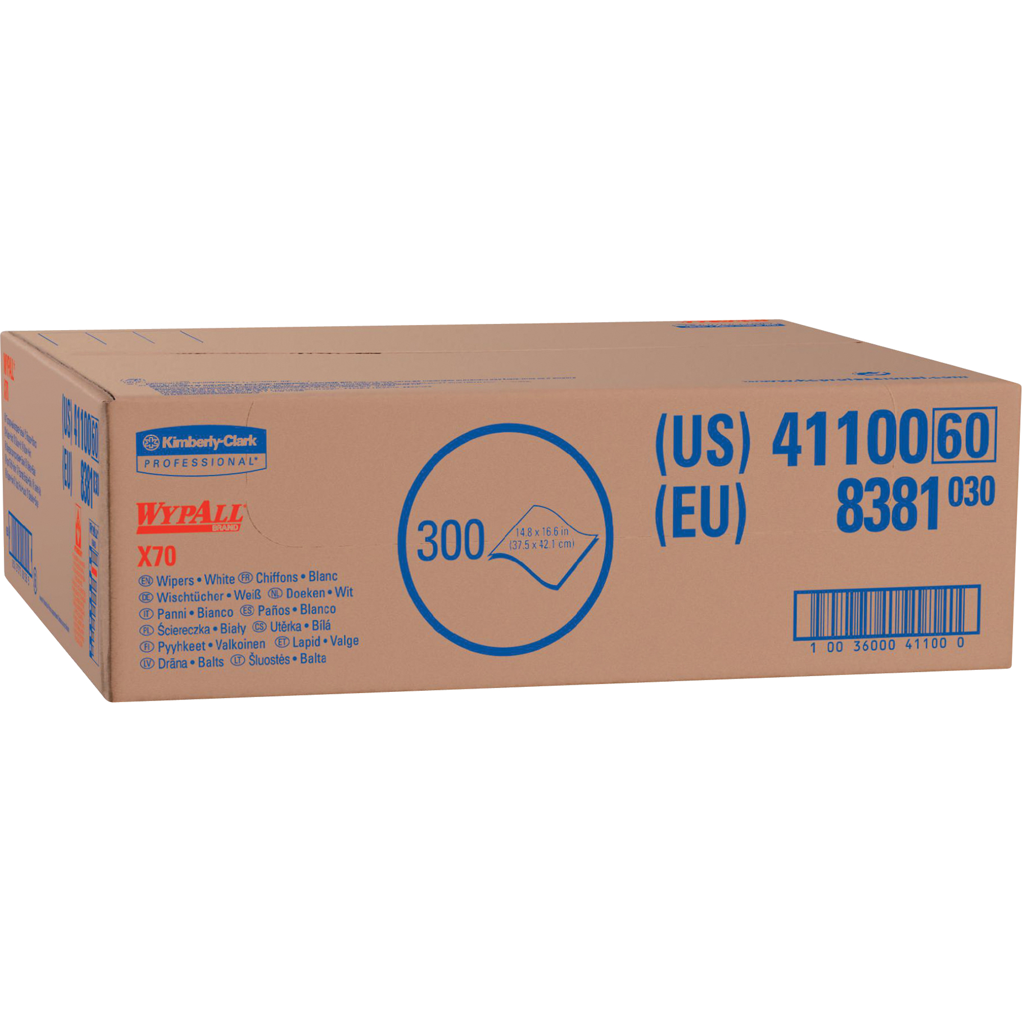 Chiffons X70, Robuste, 16-3/5" lo x 15" la