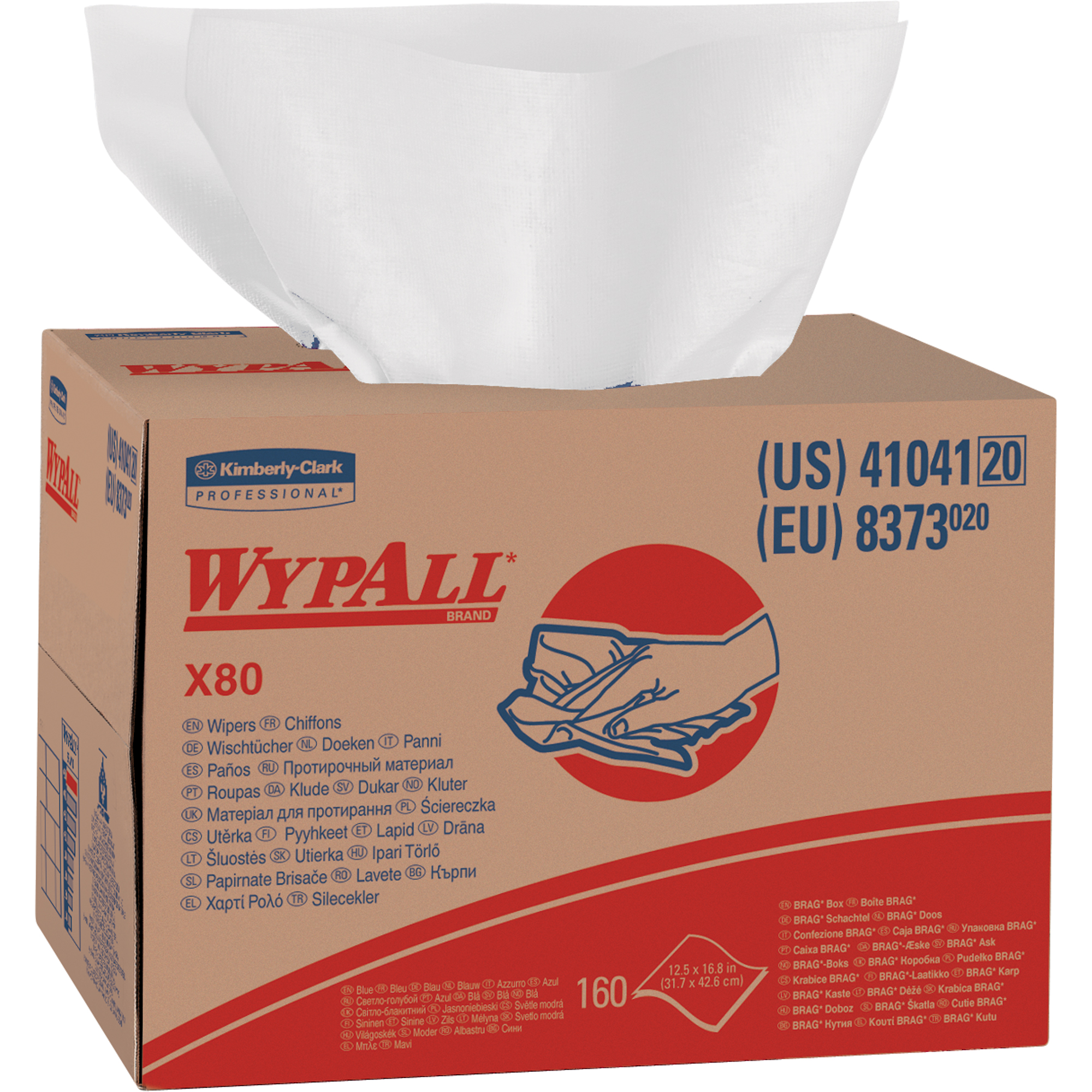 Chiffons X80, Robuste, 16-4/5" lo x 11" la