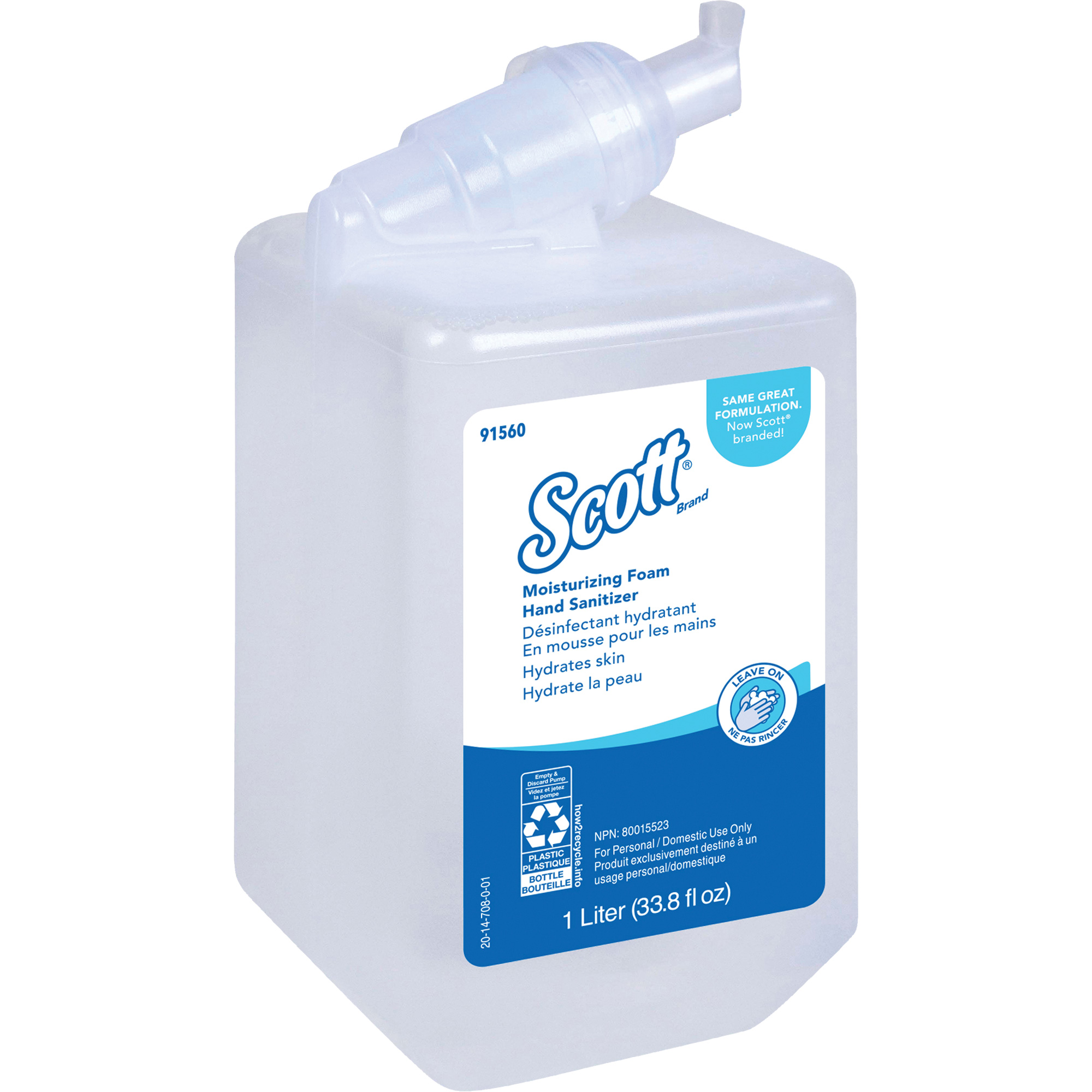 Désinfectant moussant et hydratant pour les mains ProMC de ScottMD, 1000 ml, Cartouche de recharge, 62% alcool