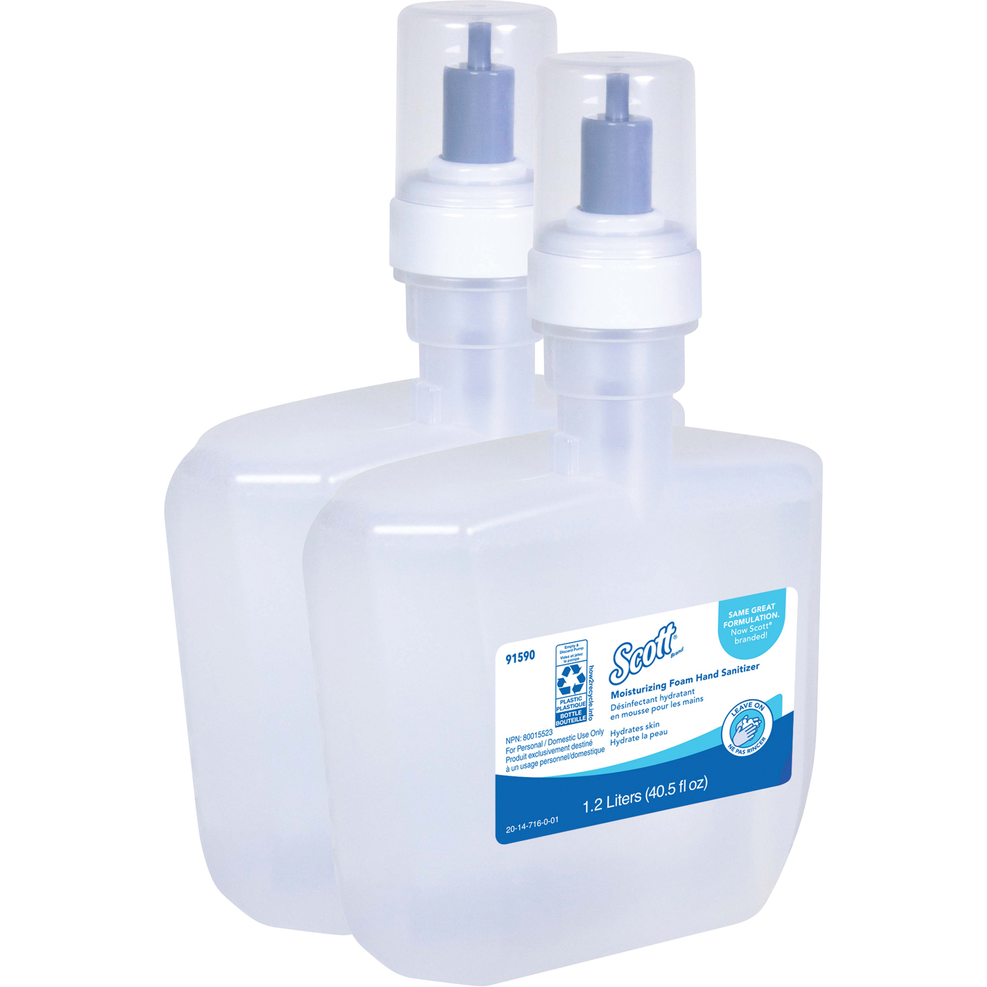 Désinfectant moussant et hydratant pour les mains ProMC de ScottMD, 1200 ml, Cartouche de recharge, 62% alcool
