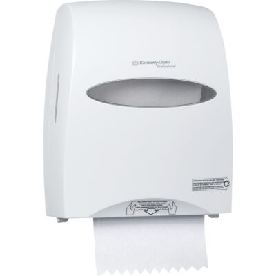 Distributeur de serviettes en rouleaux durs Sanitouch, Manuel/Sans contact, 12,63" la x 10,2" p x 16,13" h