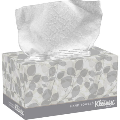 Essuie-mains KleenexMD dans une boîte POP-UP*, 1 pli, 10-1/2" lo x 9" la, 120 /pqt