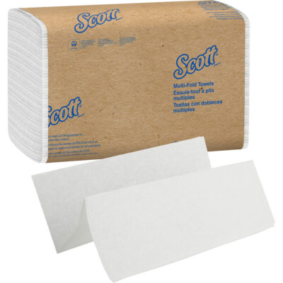 Essuie-tout à couches multiples Essential ScottMD, 1 pli, 9-2/5" lo x 9-1/5" la, 250 /pqt