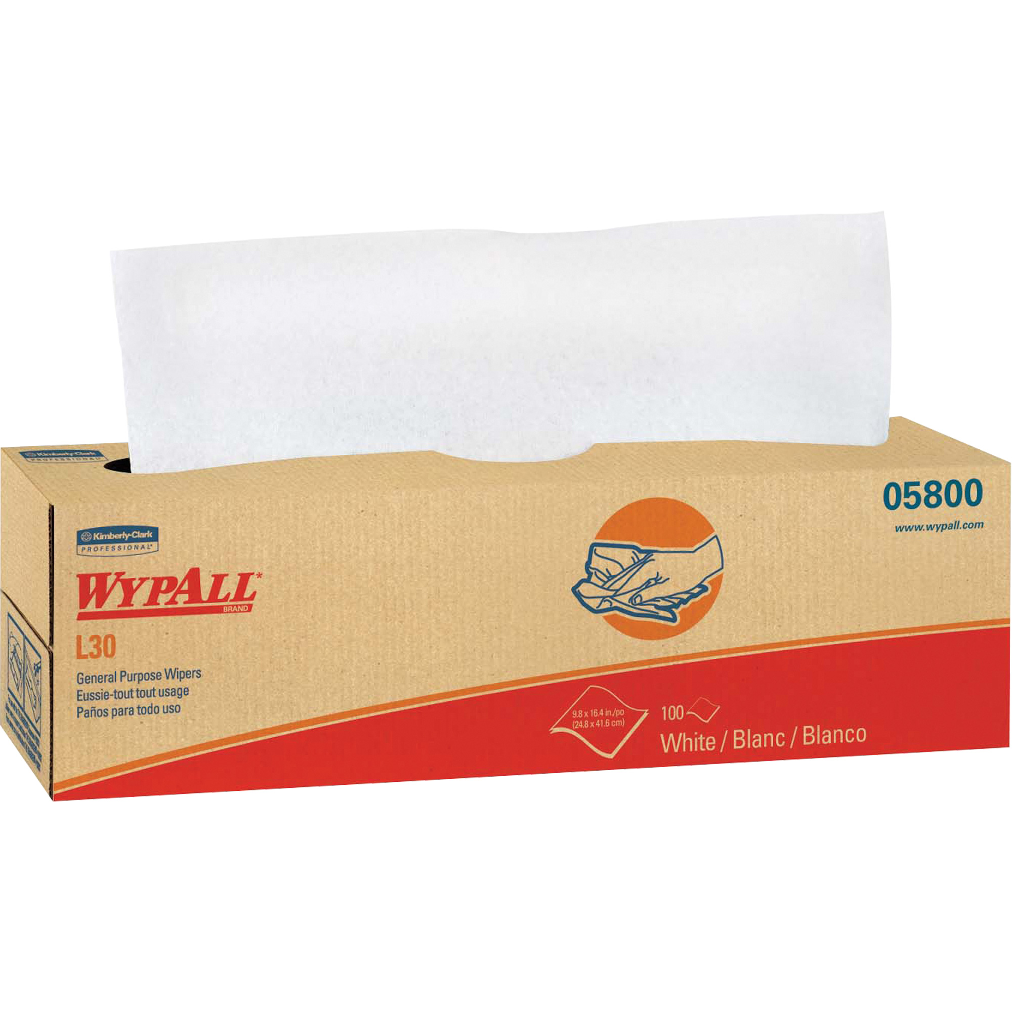 Essuie-tout à usage général L30 WypAllMD, Tout usage, 16-2/5" lo x 9-4/5" la
